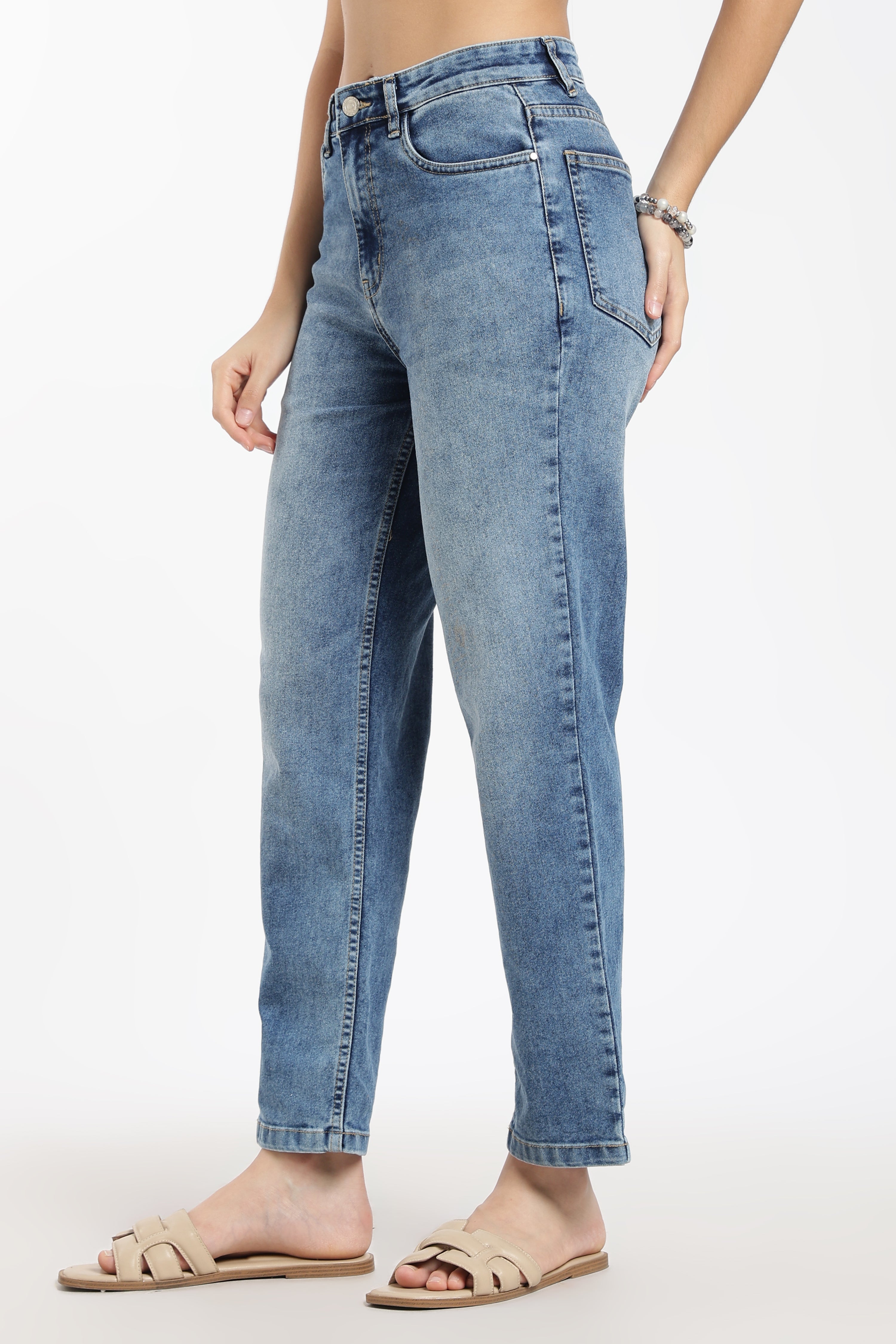 Blue 5 Pocketed Regular Fit Jeans