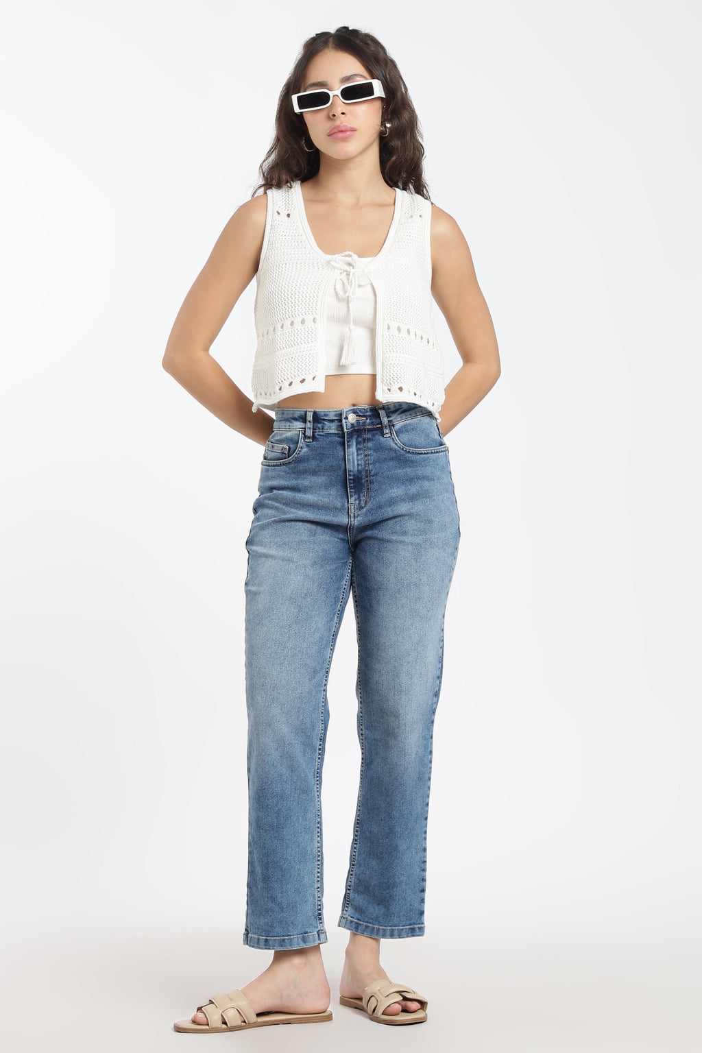 Blue 5 Pocketed Regular Fit Jeans