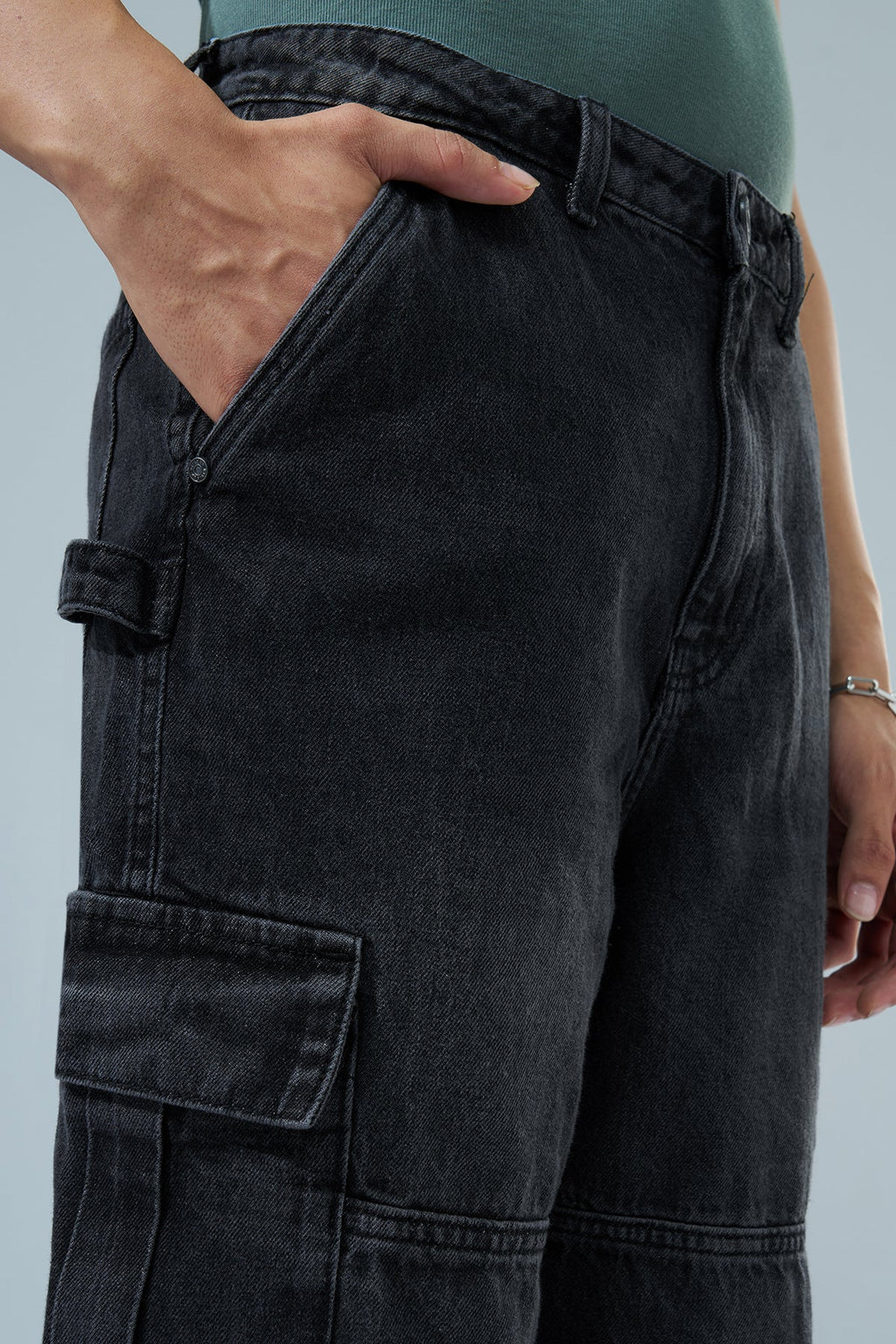 Charcoal Carpenter Fit Jeans