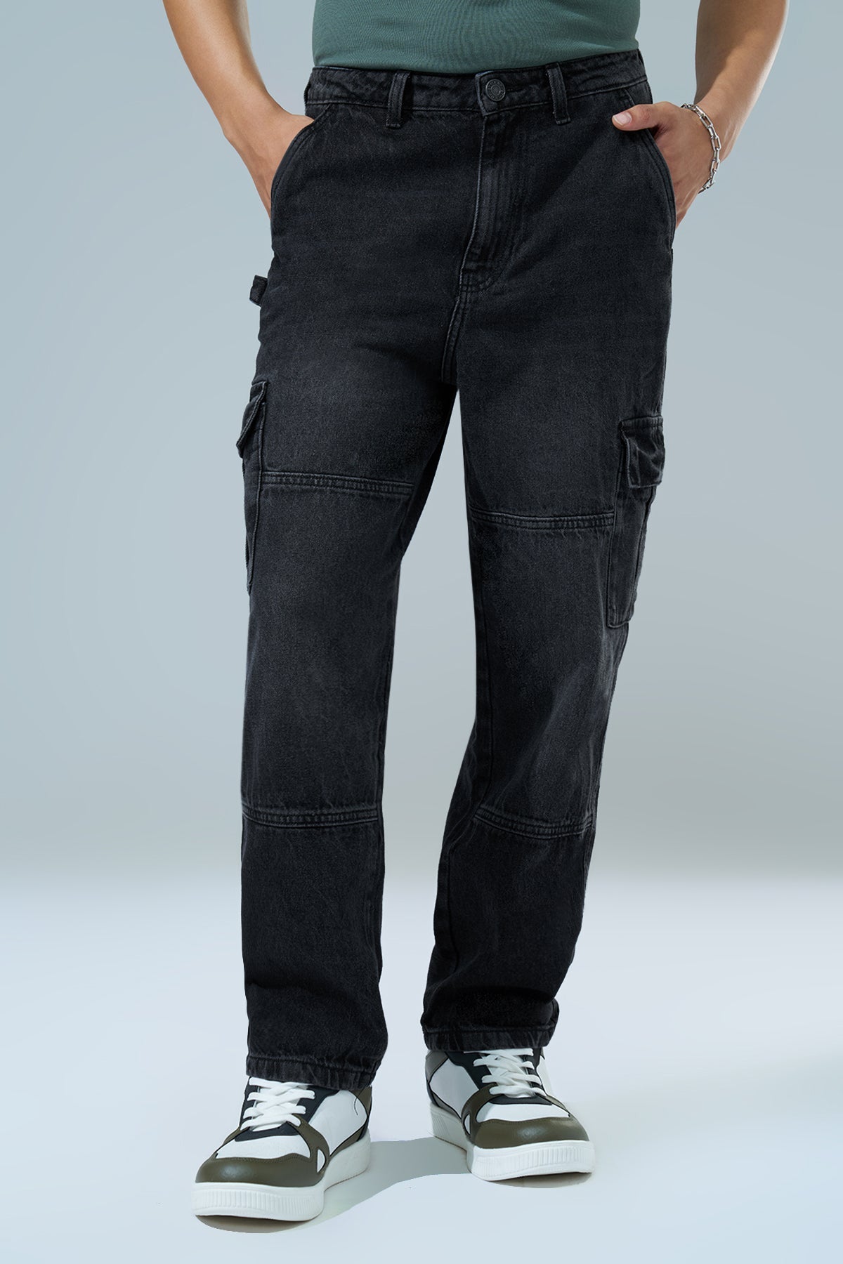 Charcoal Carpenter Fit Jeans