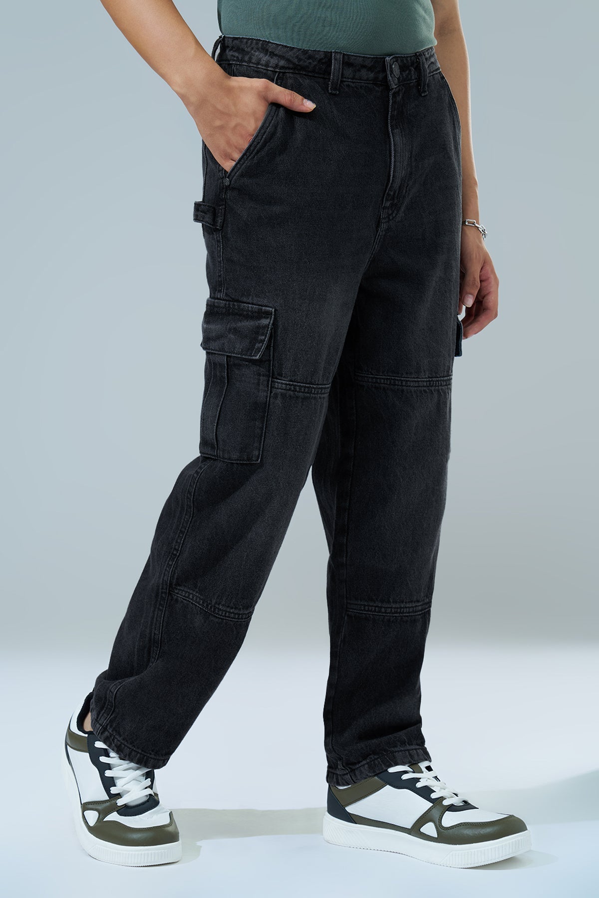 Charcoal Carpenter Fit Jeans
