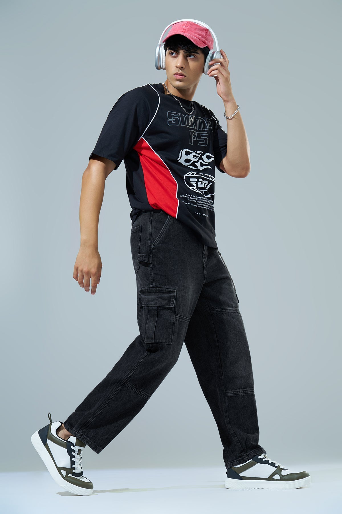 Charcoal Carpenter Fit Jeans