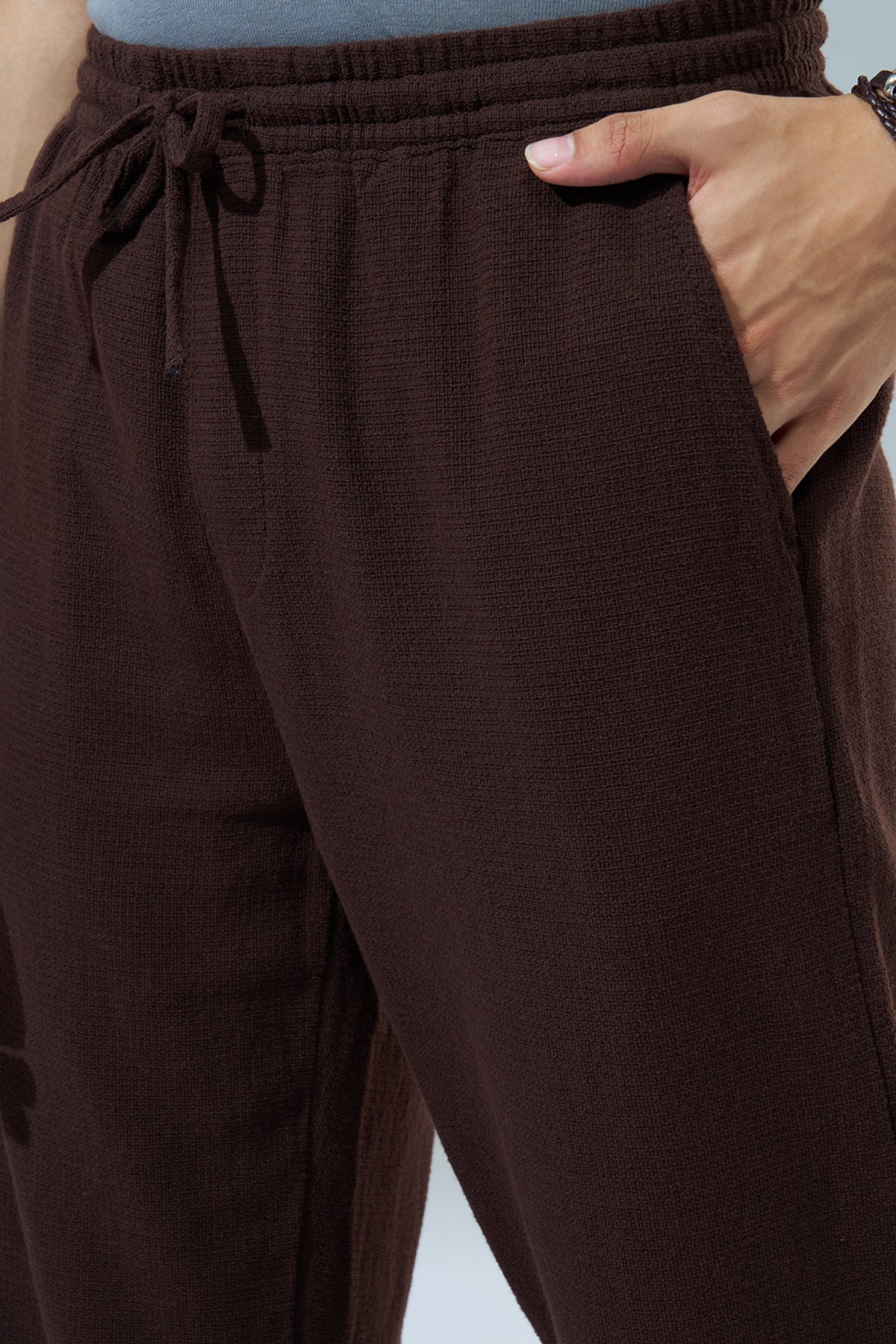 Brown Regular Fit Track Pant
