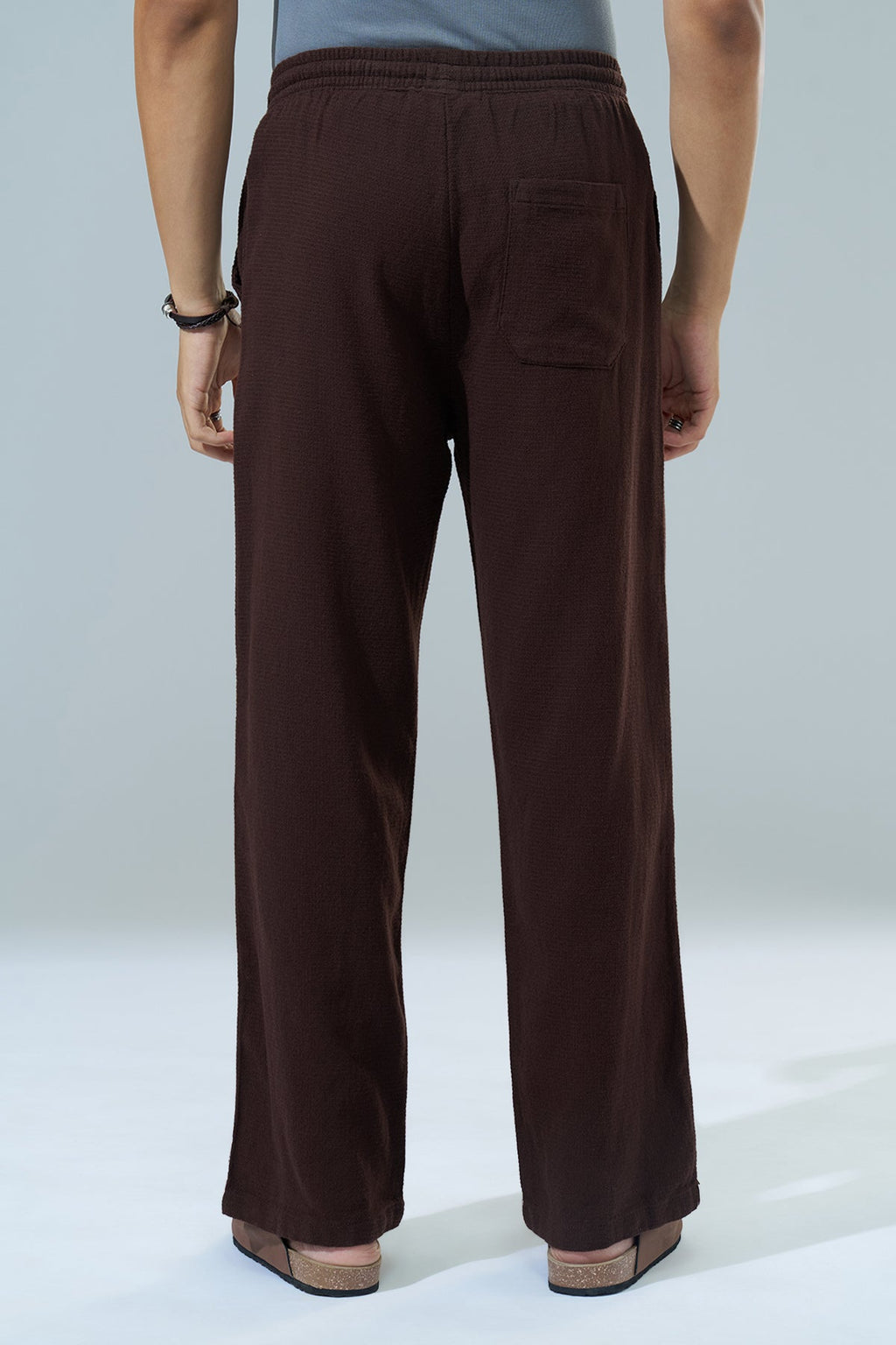 Brown Regular Fit Track Pant