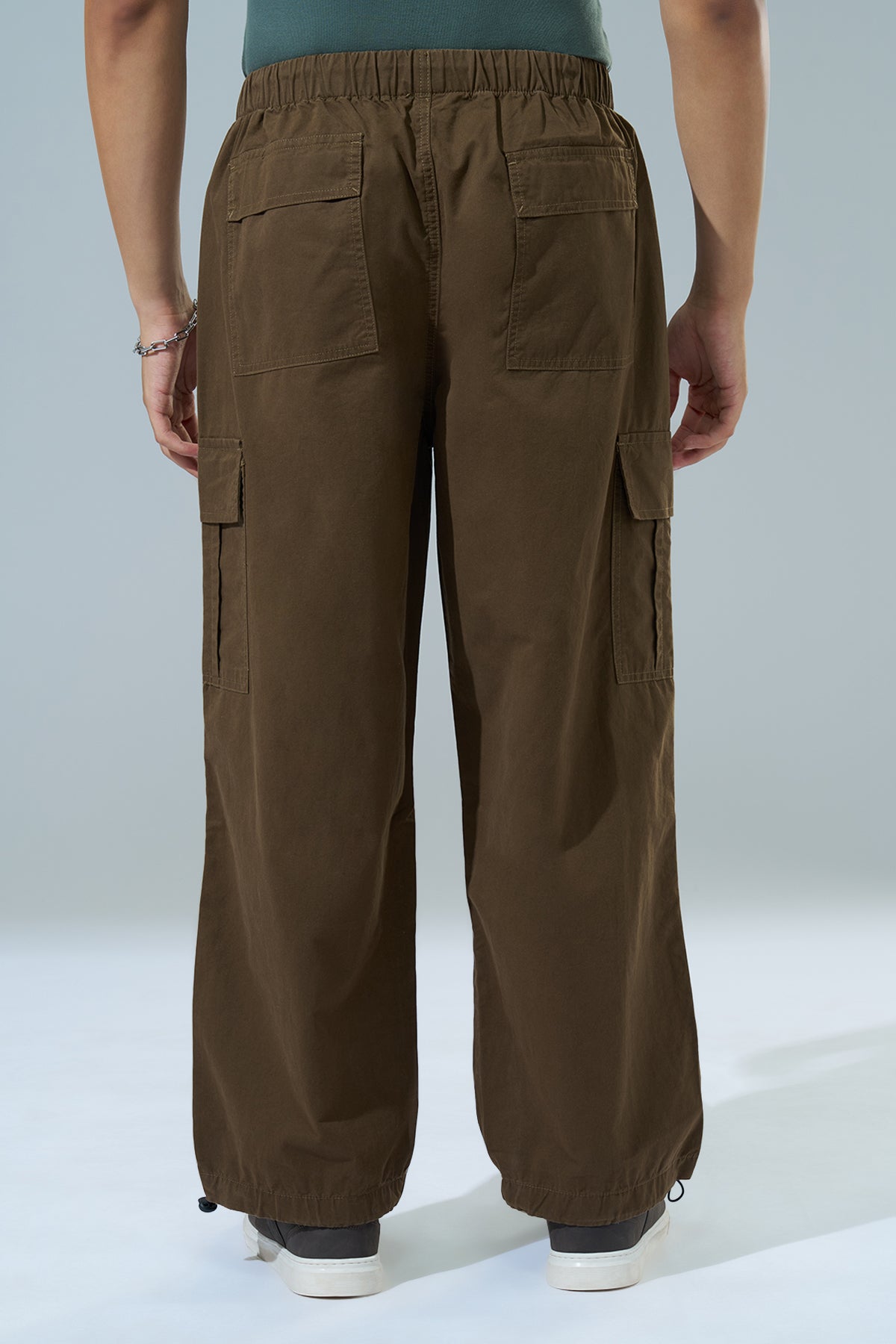 Brown Regular Fit Casual Trouser