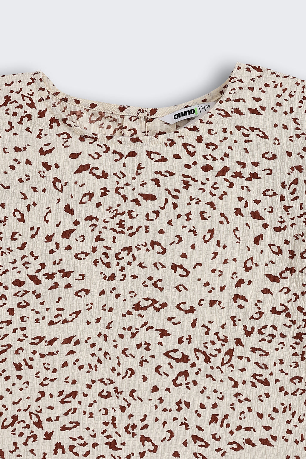 Cream All - Over Printed Regular Fit Co-ord Set