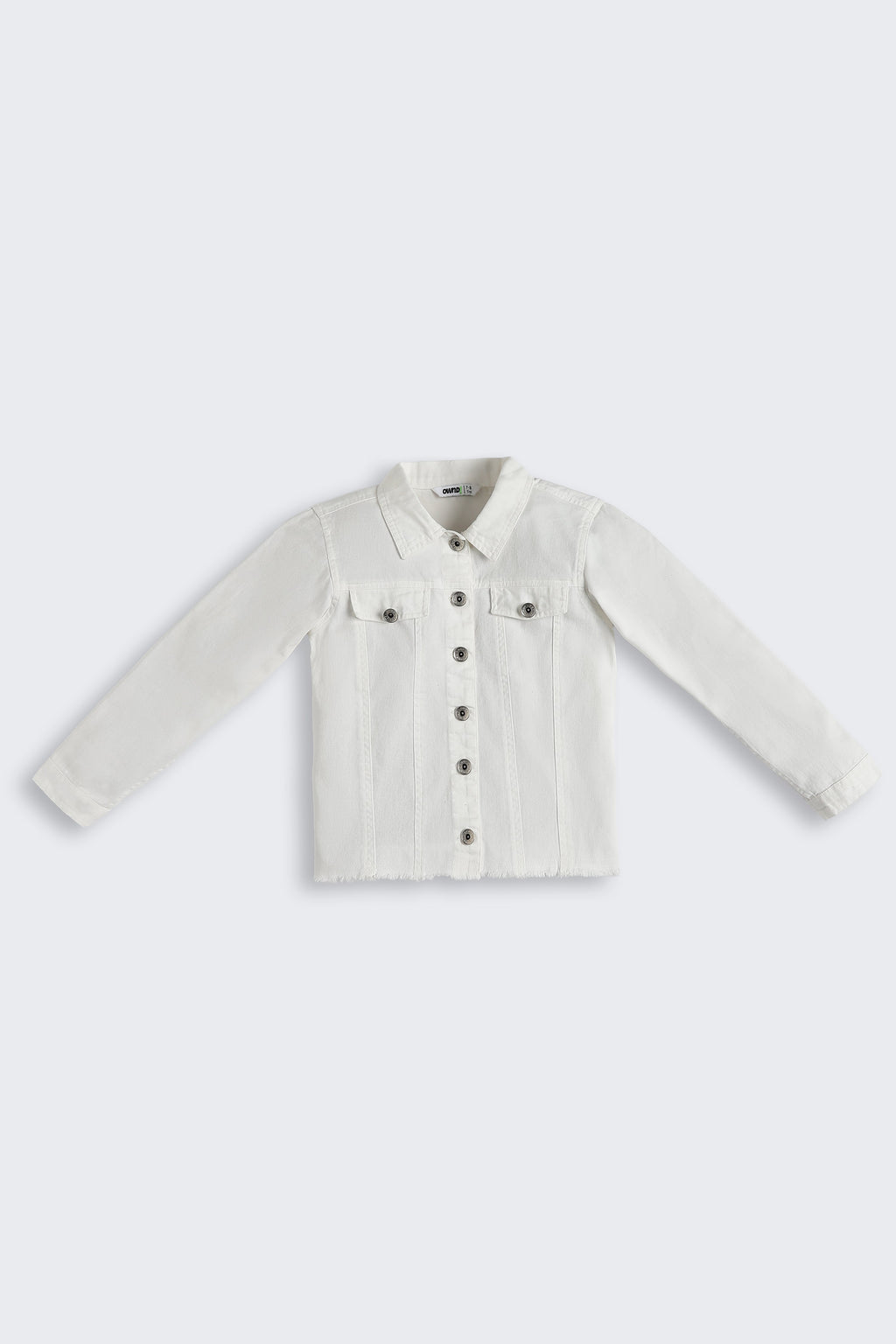 White Regular Fit Denim Jacket