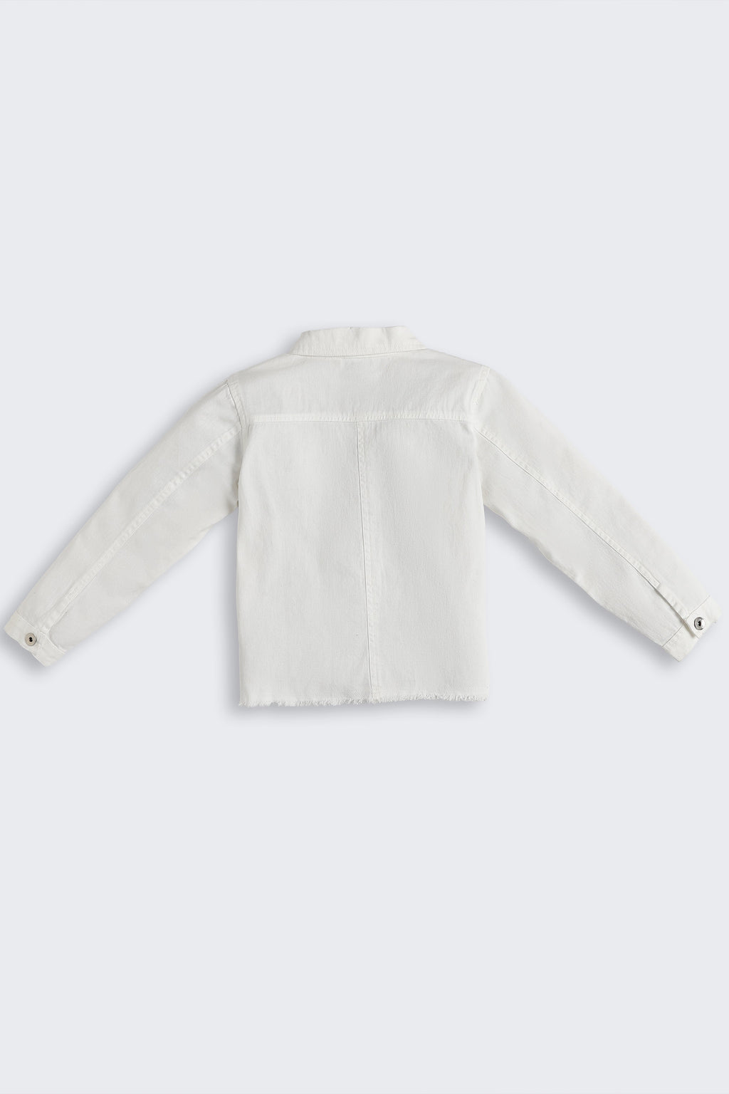 White Regular Fit Denim Jacket