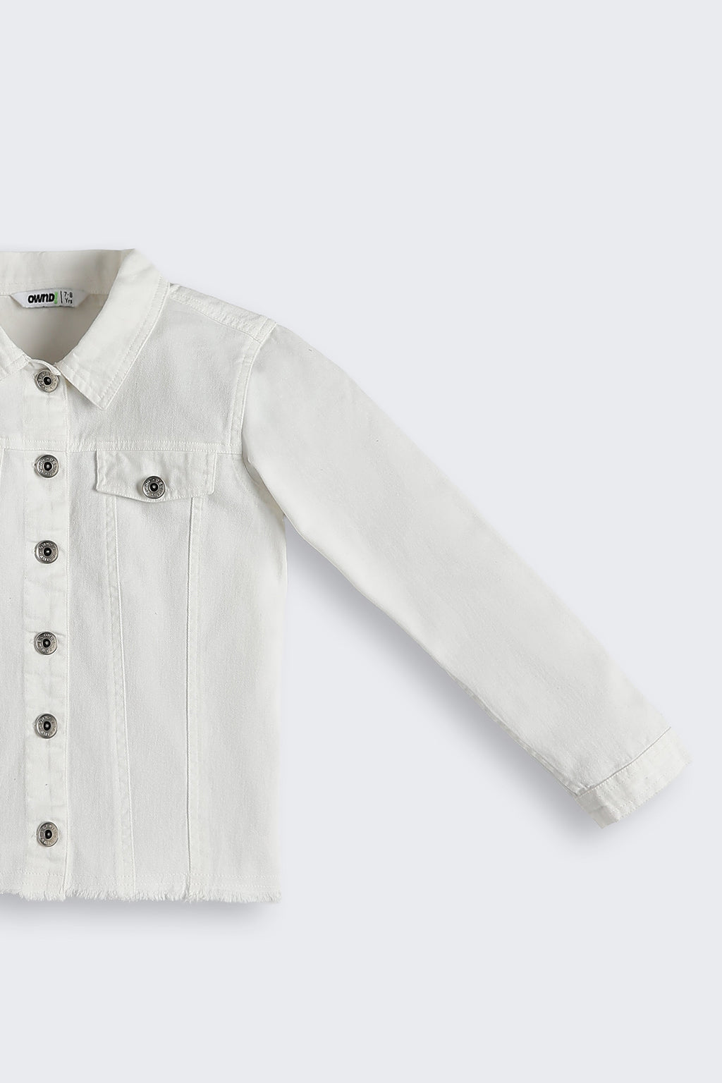 White Regular Fit Denim Jacket