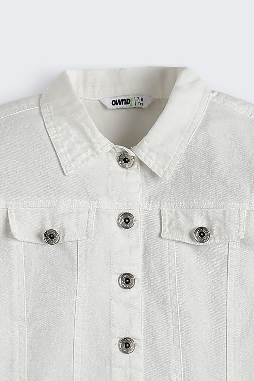 White Regular Fit Denim Jacket
