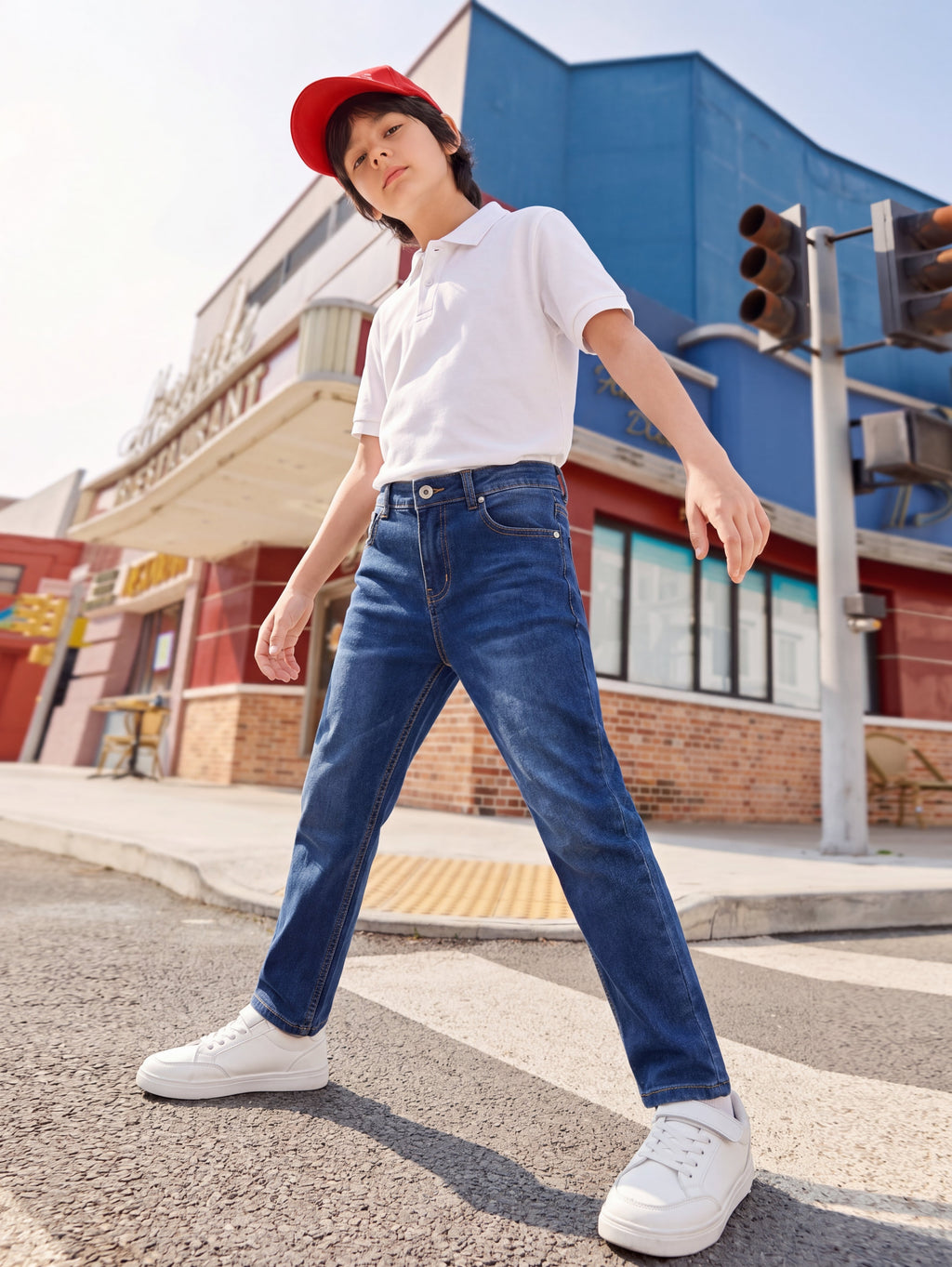 Navy 5 Pocketed Regular Fit Jeans