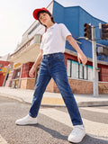 Navy 5 Pocketed Regular Fit Jeans
