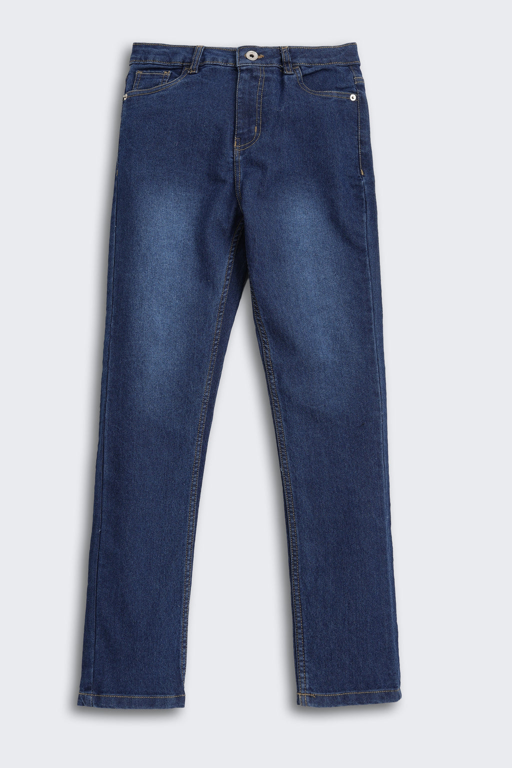 Navy 5 Pocketed Regular Fit Jeans