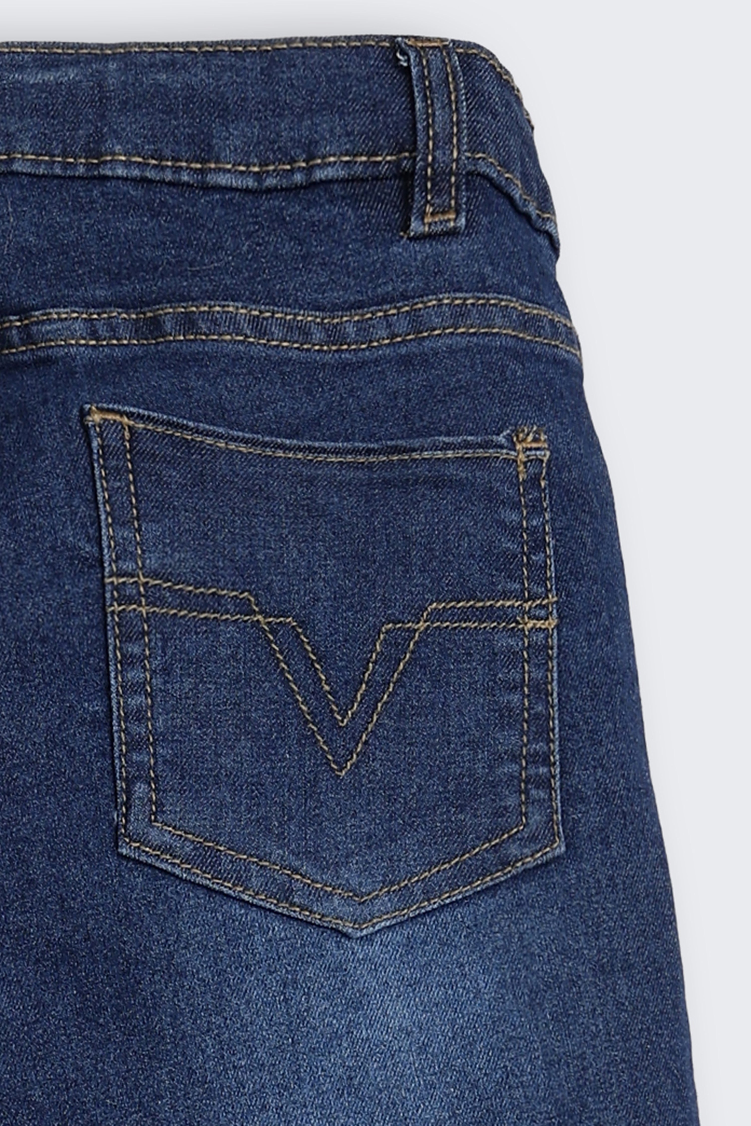 Navy 5 Pocketed Regular Fit Jeans