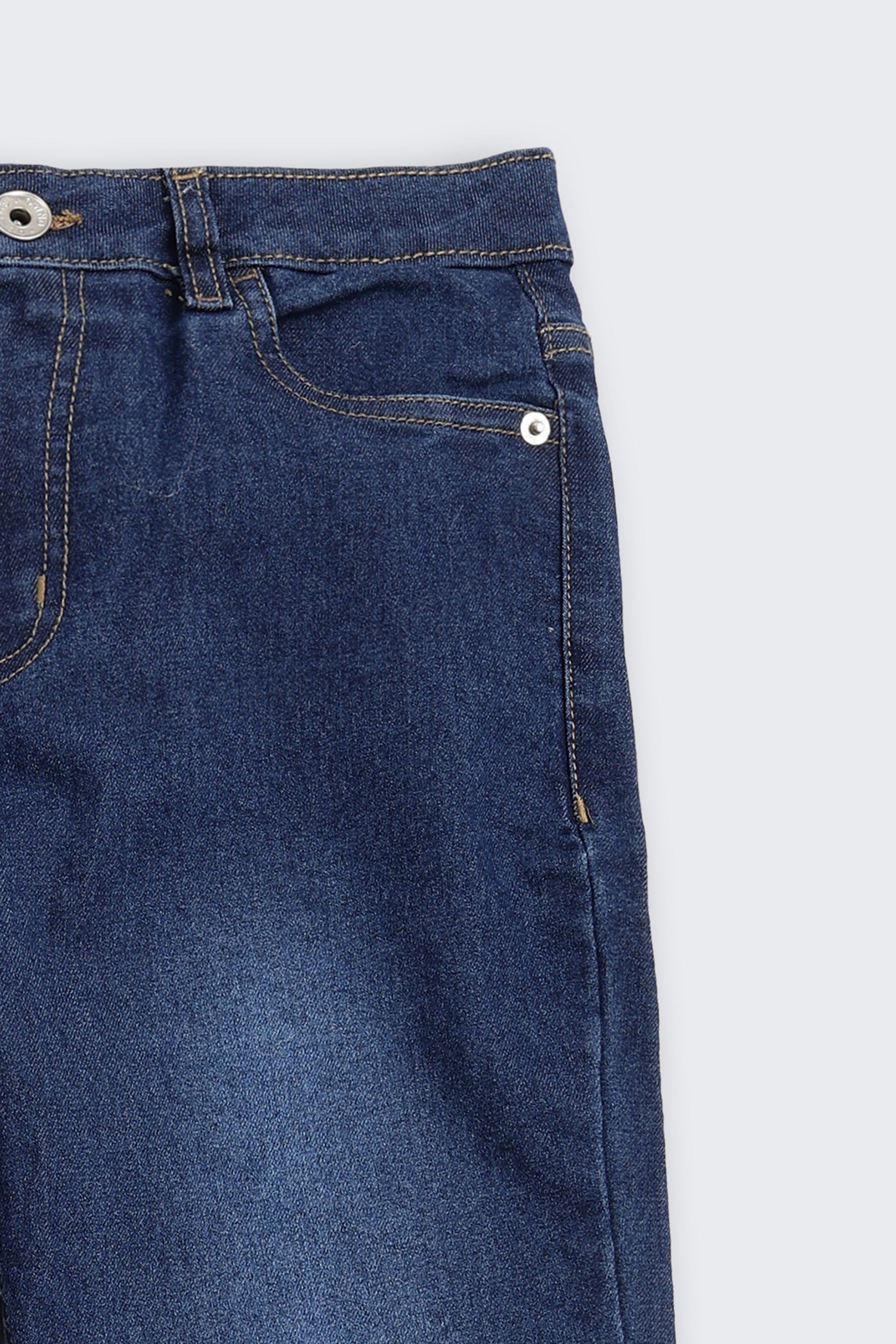 Navy 5 Pocketed Regular Fit Jeans