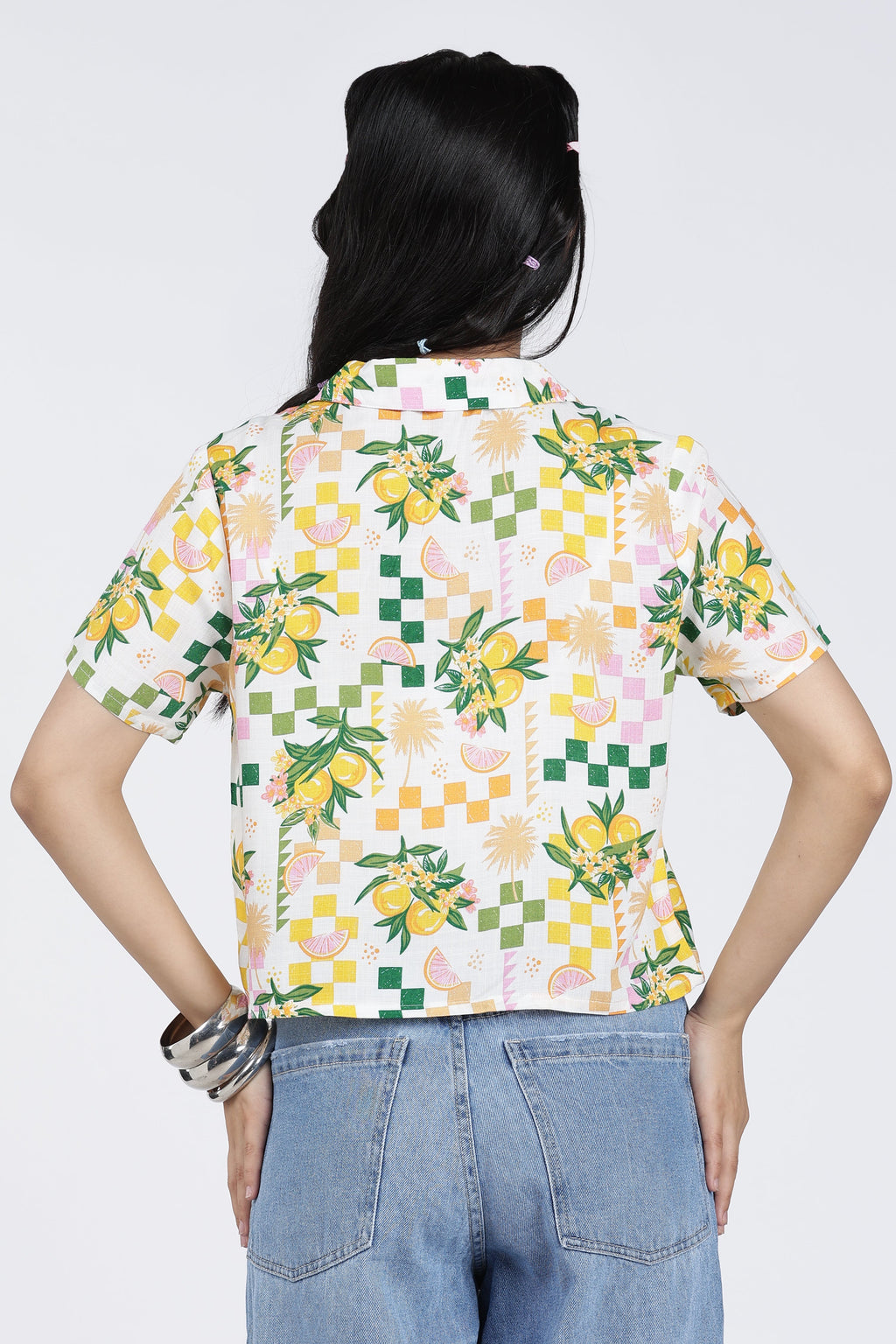 Multi Coloured Tropical Regular FiT-Shirt