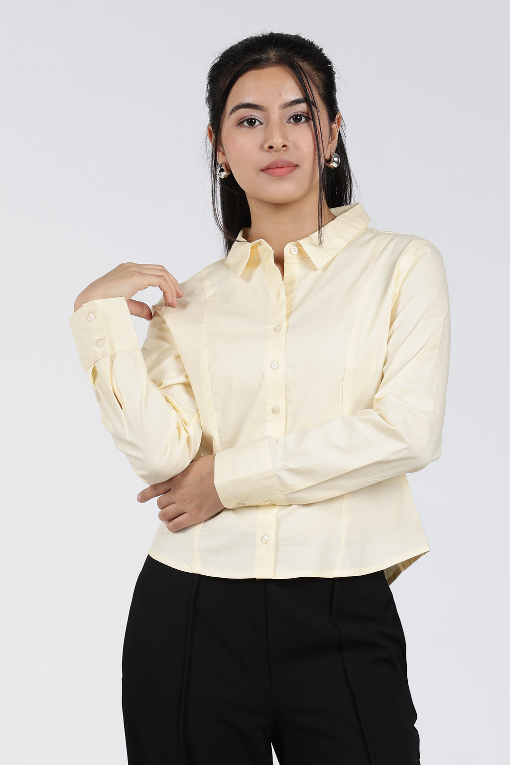 Yellow Essential Wear Regular Fit Shirt