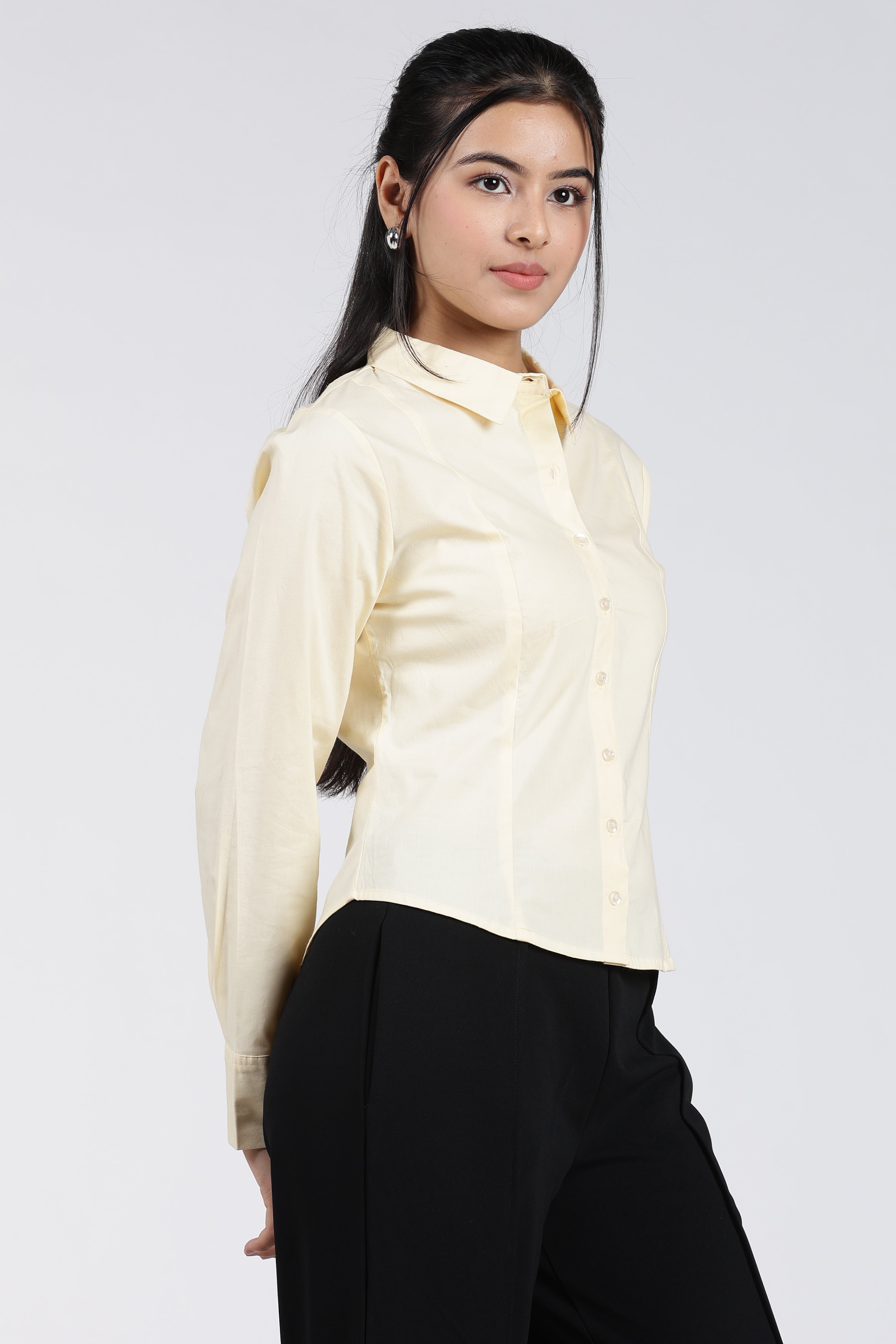 Yellow Essential Wear Regular Fit Shirt