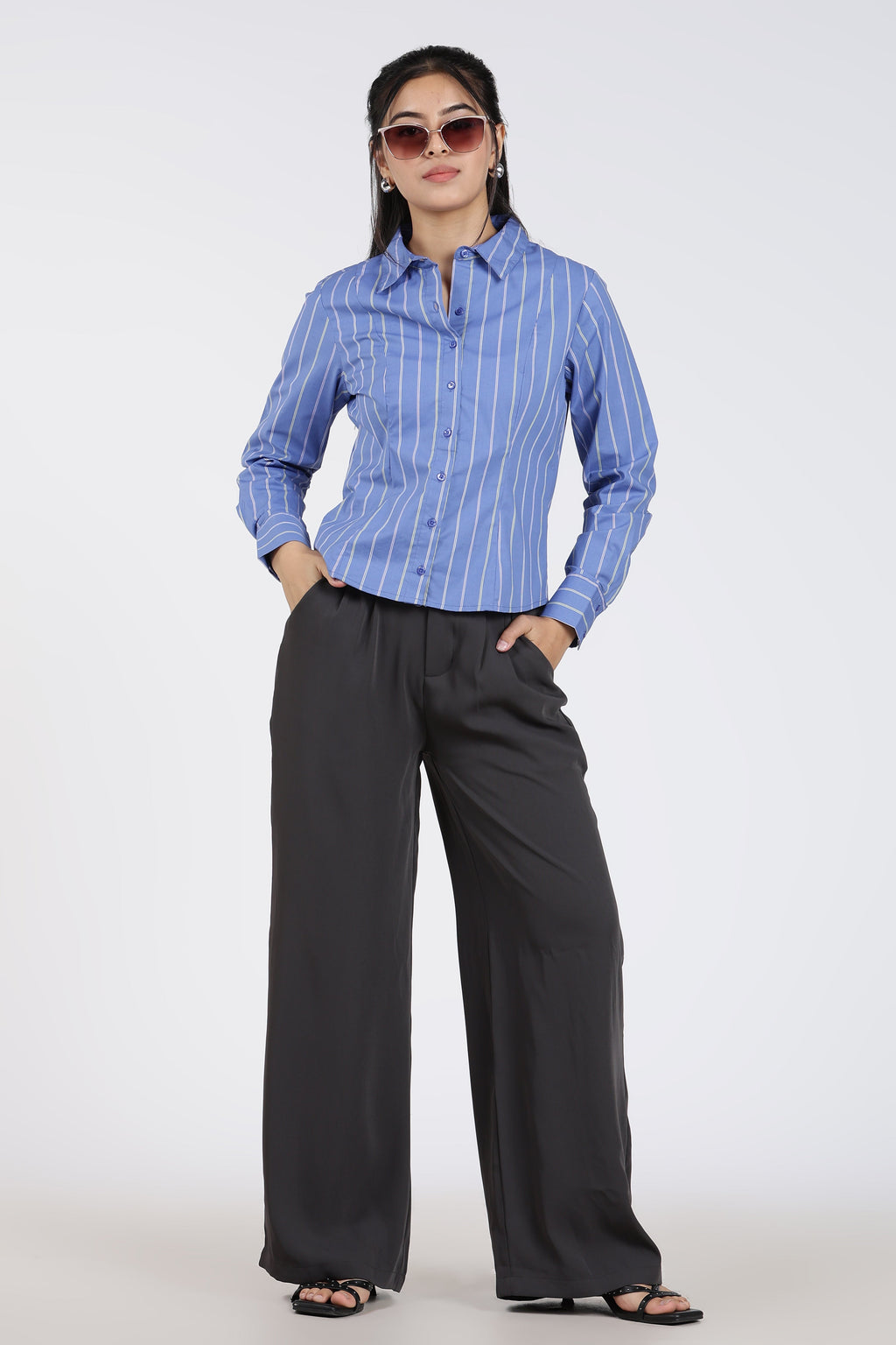 Blue Stripes Regular Fit Shirt