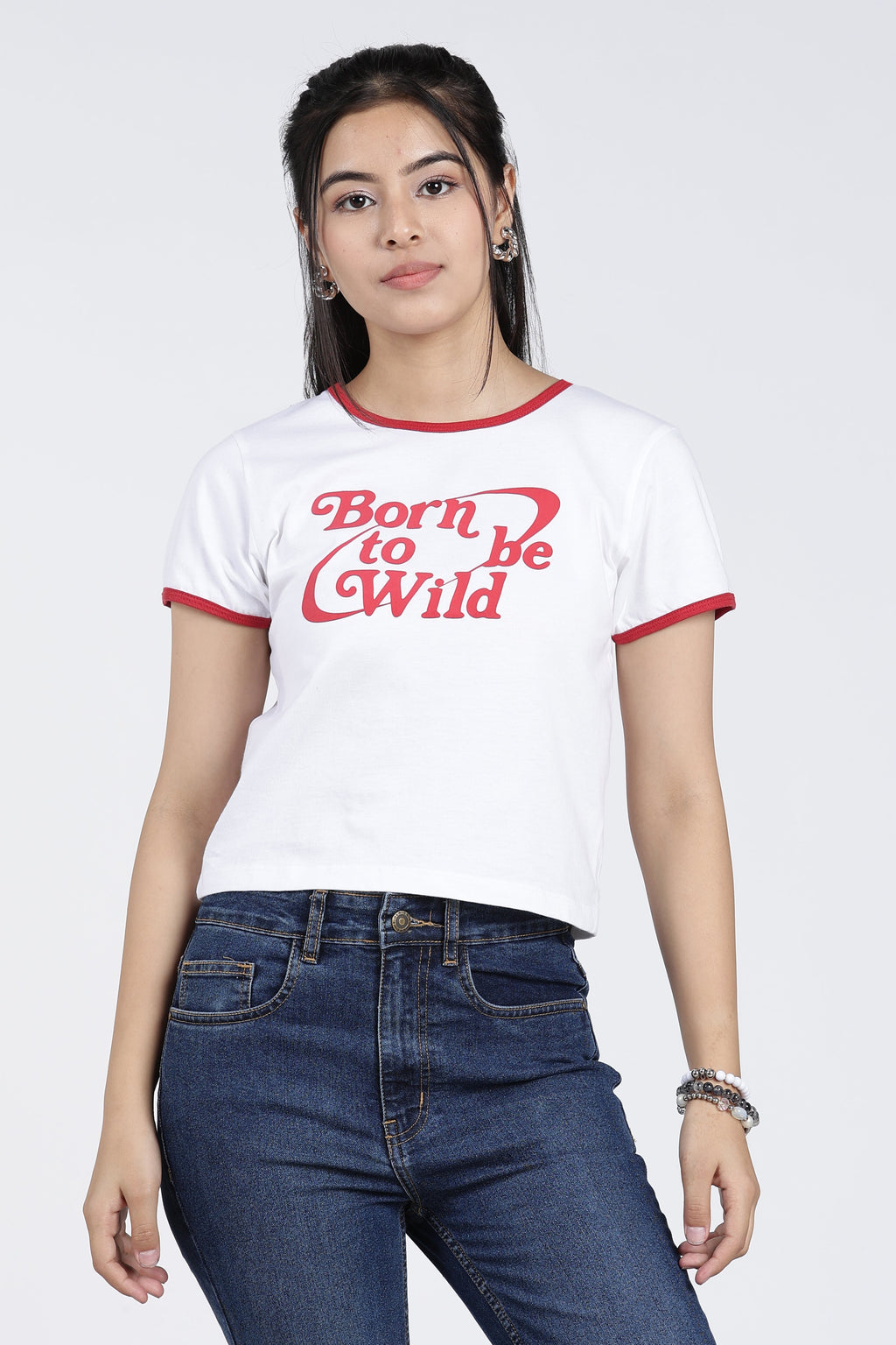 White Cotton Regular Fit T-Shirt