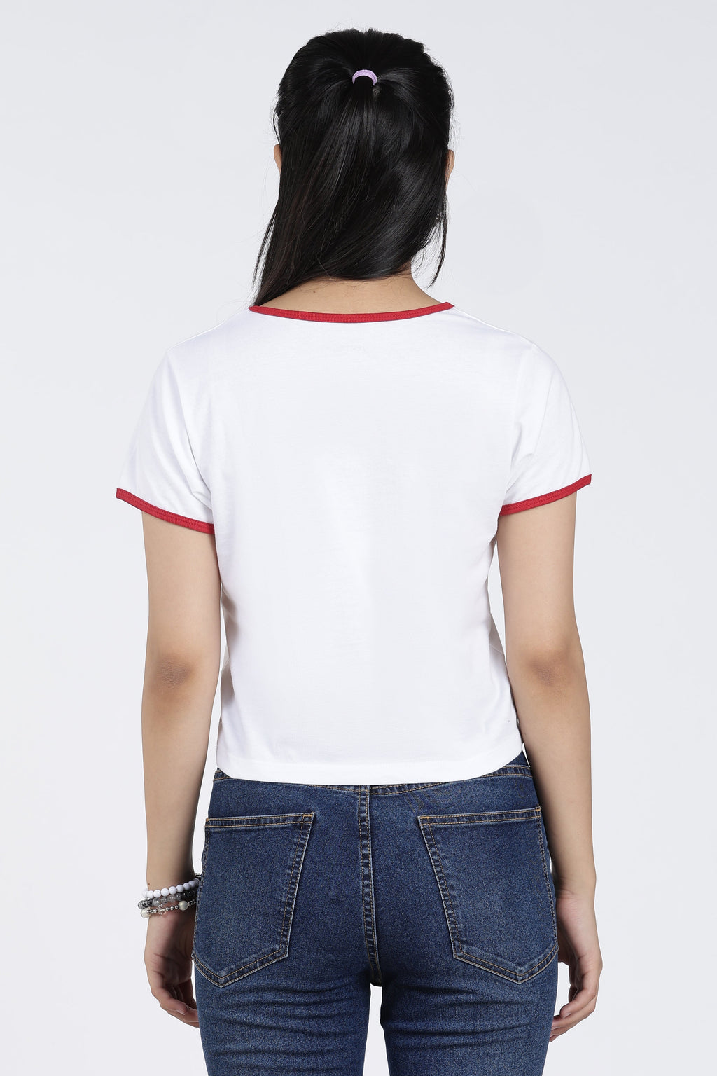 White Cotton Regular Fit T-Shirt