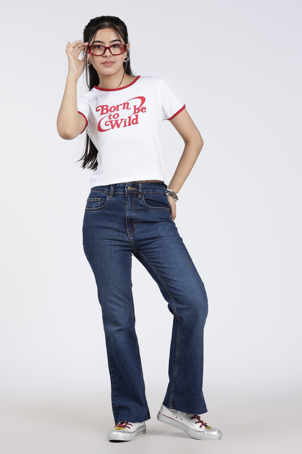 White Cotton Regular Fit T-Shirt