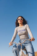 Grey Raglan Sleeves Regular Fit T-Shirt