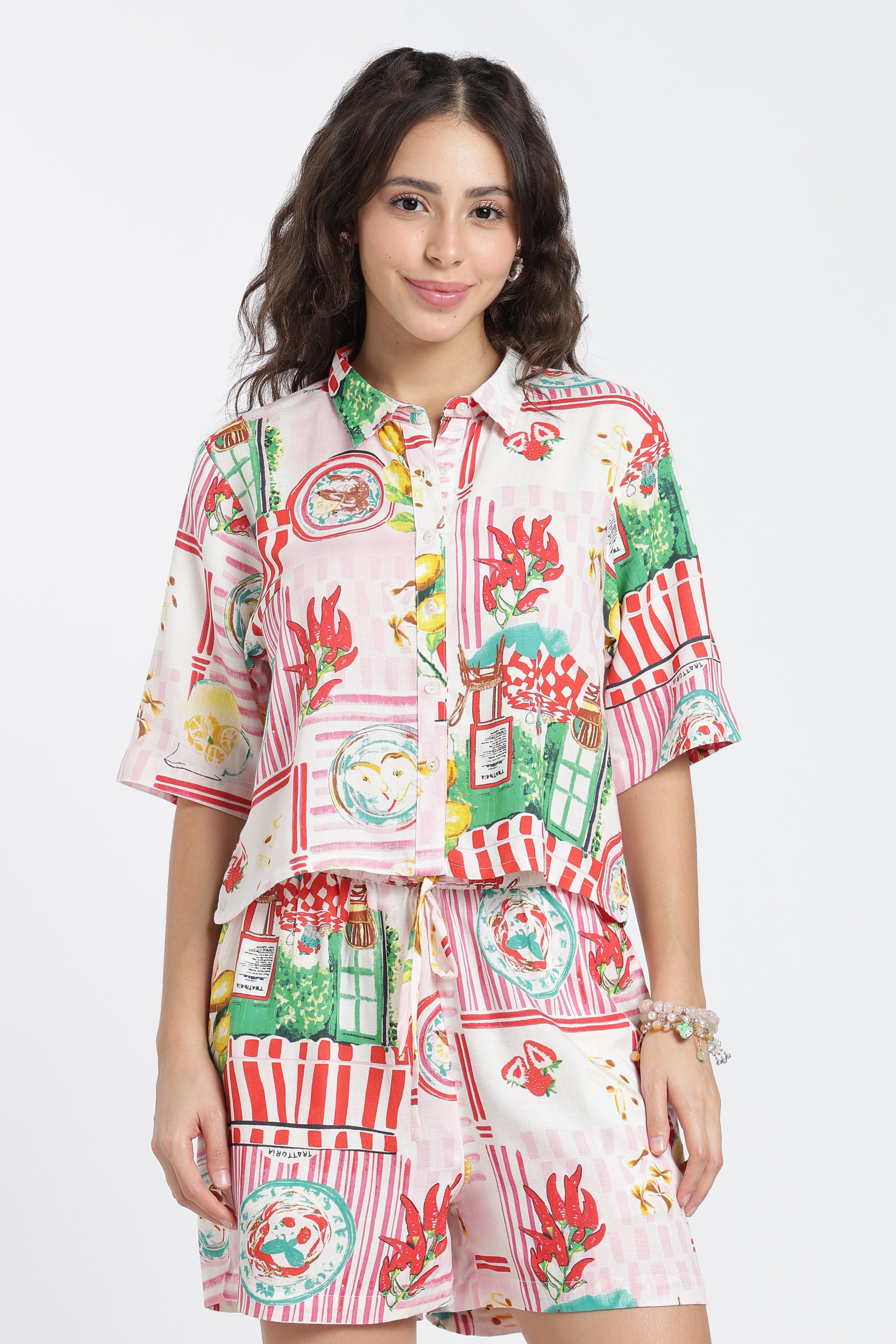 Multi Coloured Patterned Regular Fit Shirt