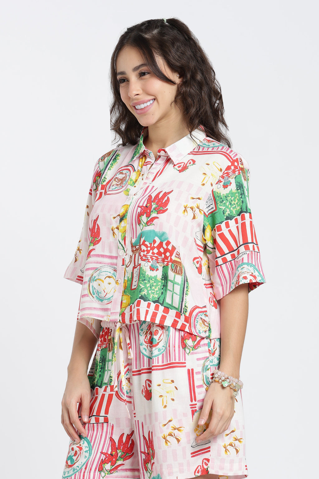 Multi Coloured Patterned Regular Fit Shirt