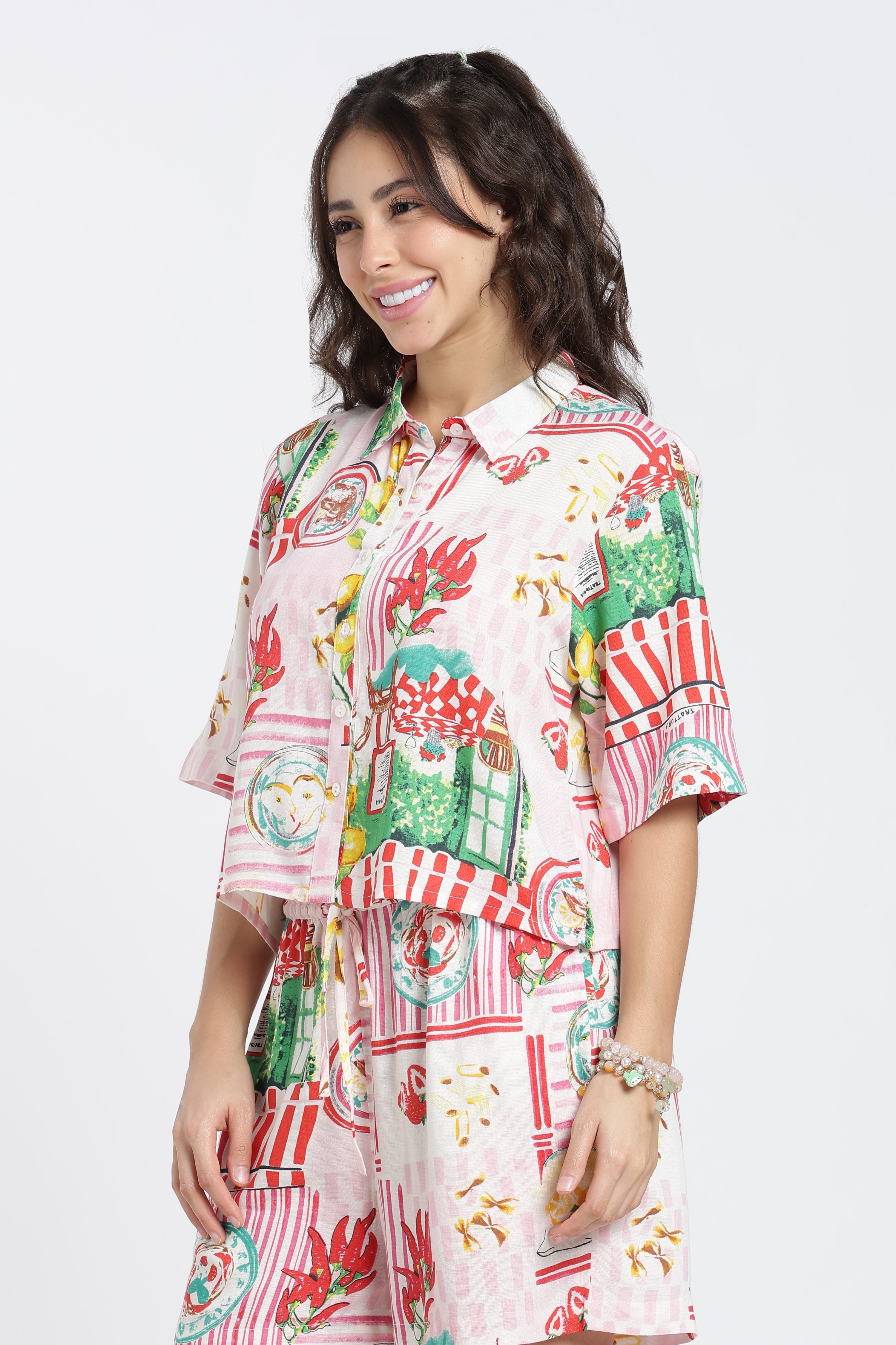 Multi Coloured Patterned Regular Fit Shirt