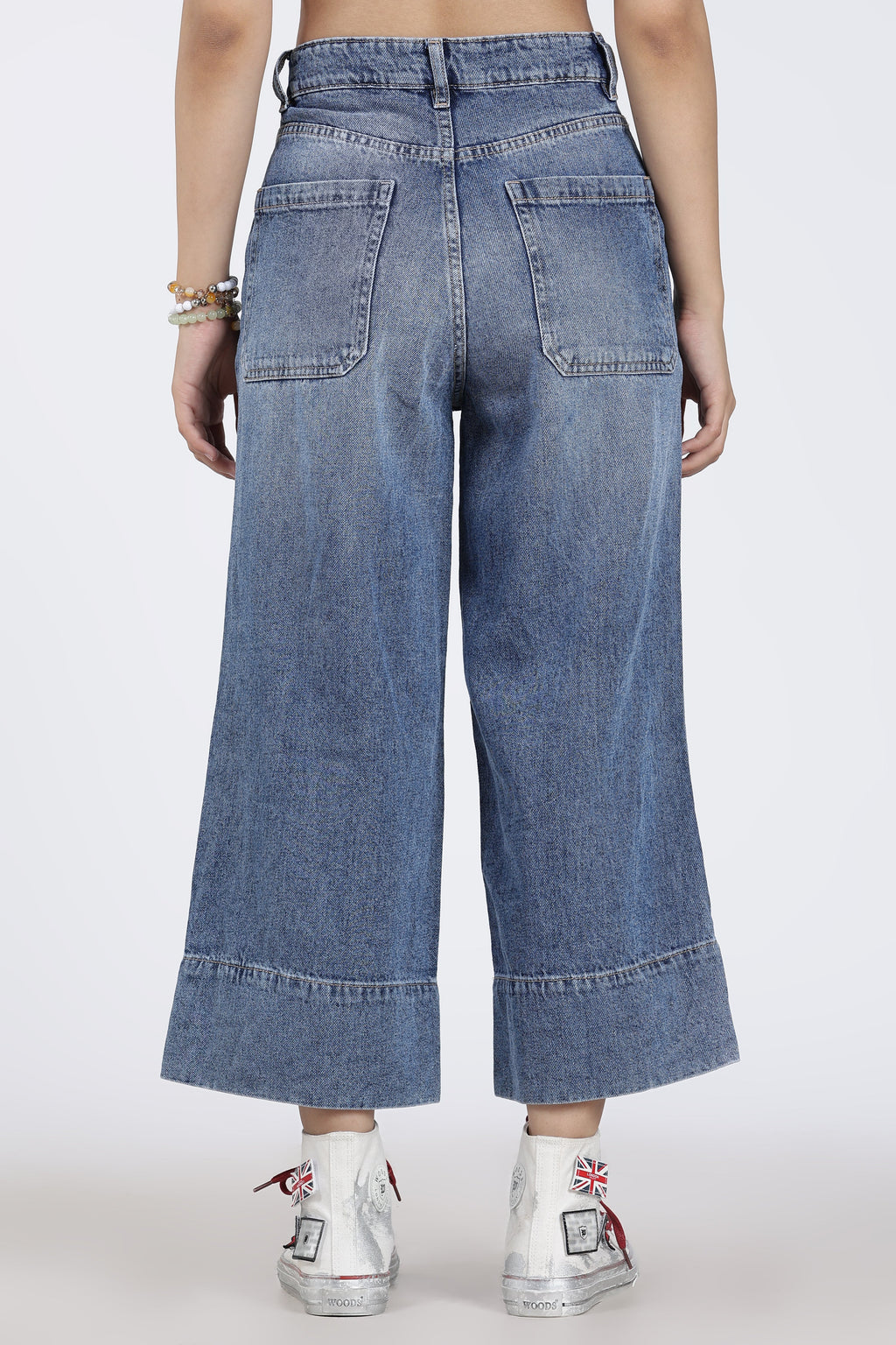 Blue 6 Pocketed Flared Fit Jeans