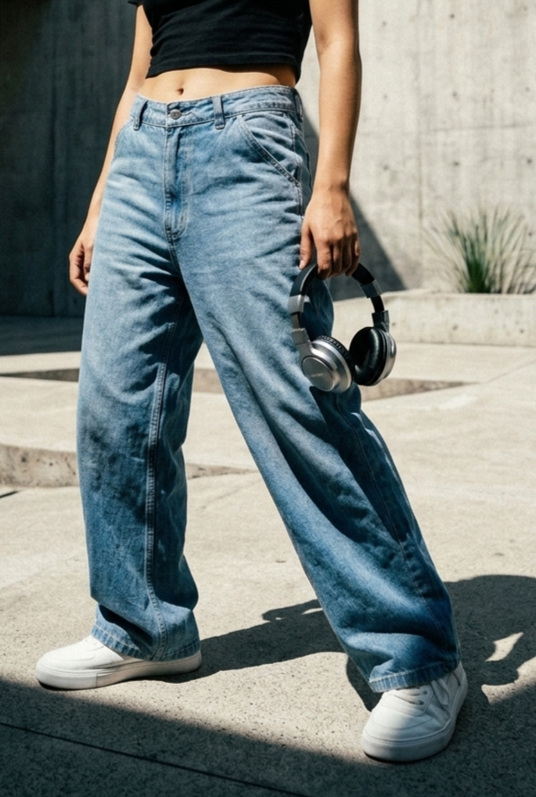 Light Blue 5 Pocketed Regular Fit Jeans