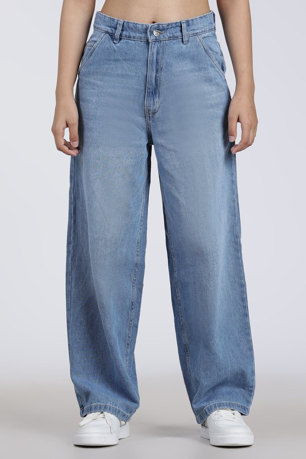 Light Blue 5 Pocketed Regular Fit Jeans