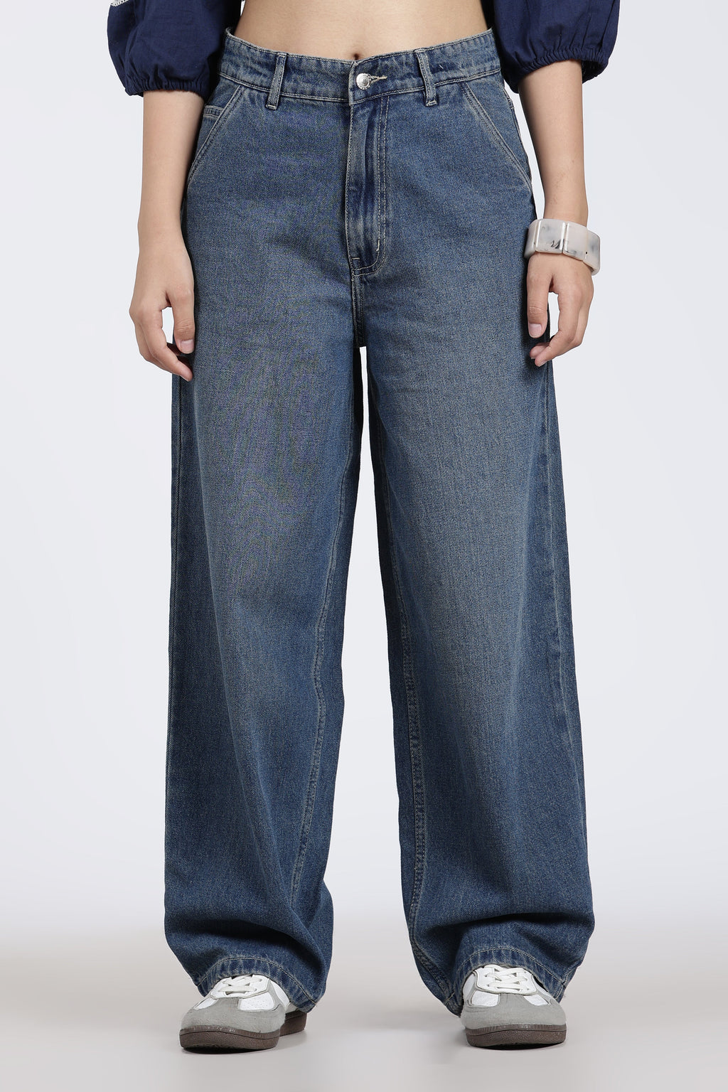 Blue 5 Pocketed Regular Fit Jeans