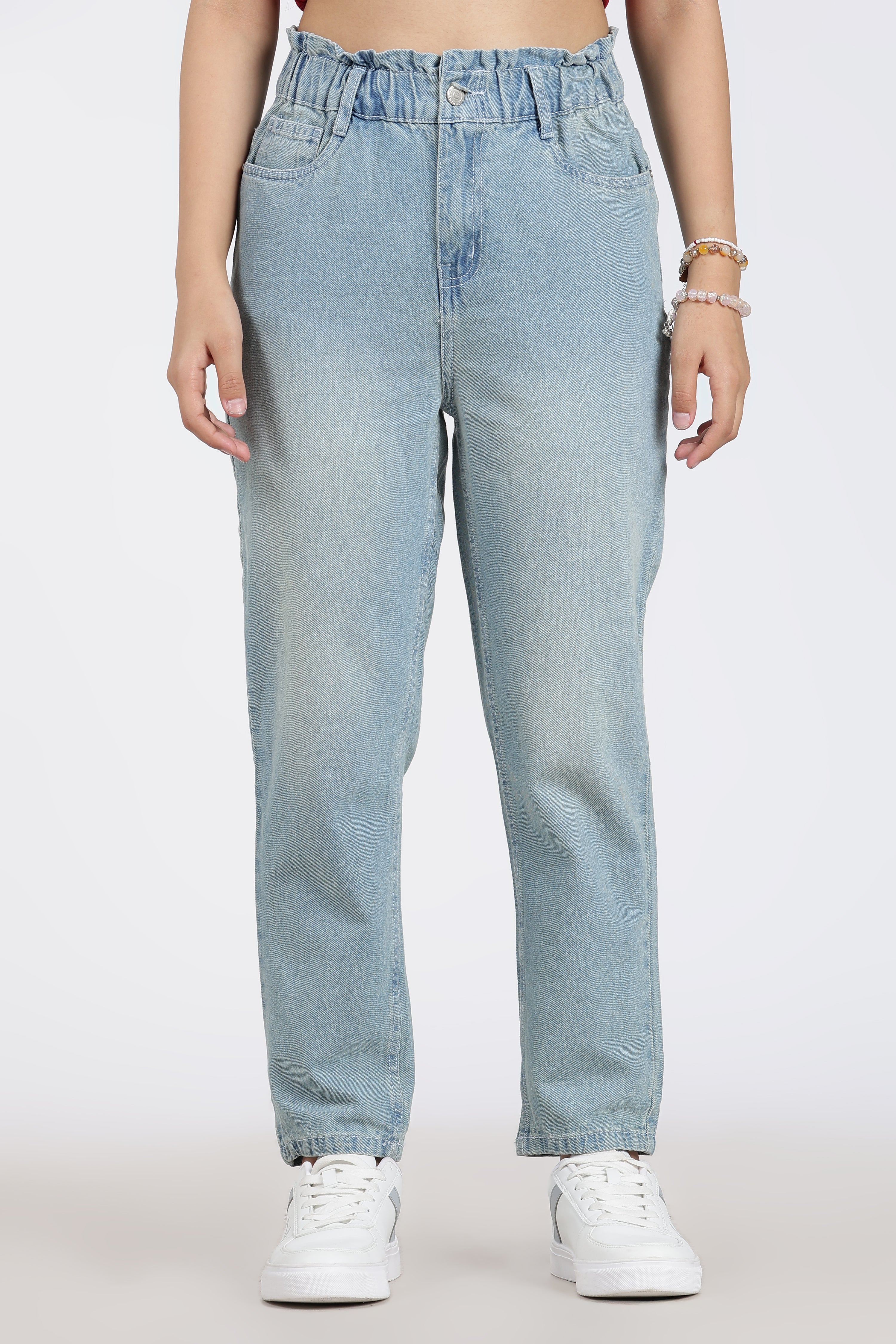 Light Blue 5 Pocketed Regular Fit Jeans