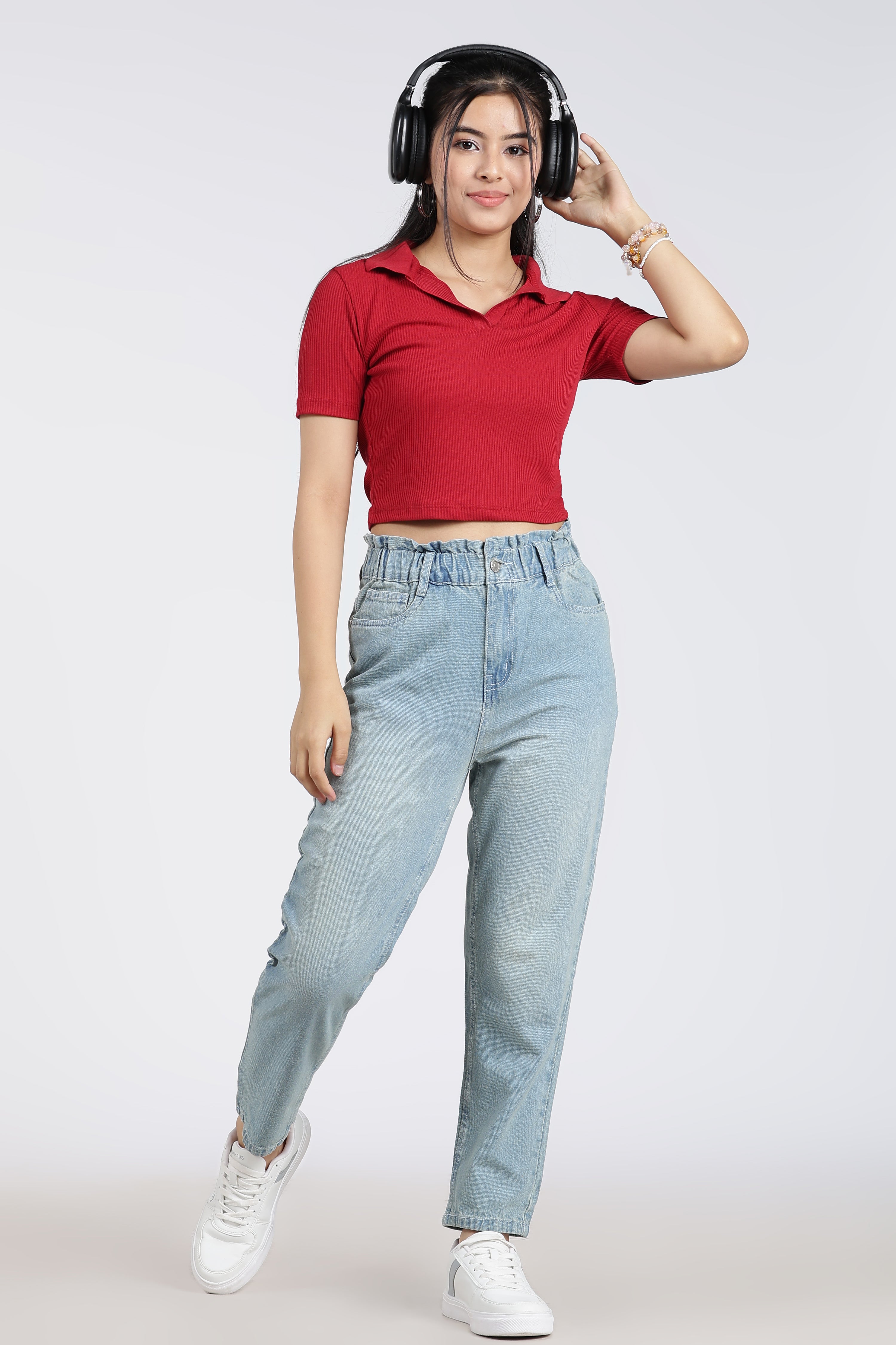 Light Blue 5 Pocketed Regular Fit Jeans