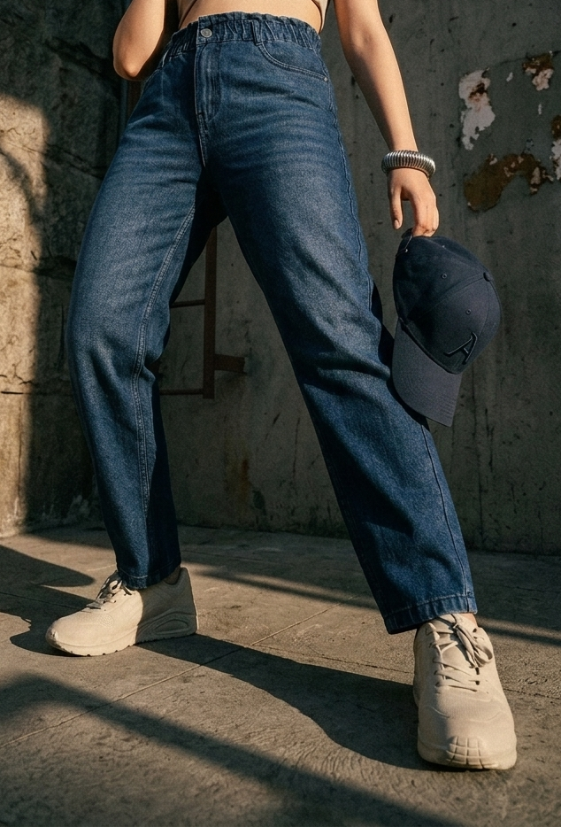 Blue 5 Pocketed Regular Fit Jeans