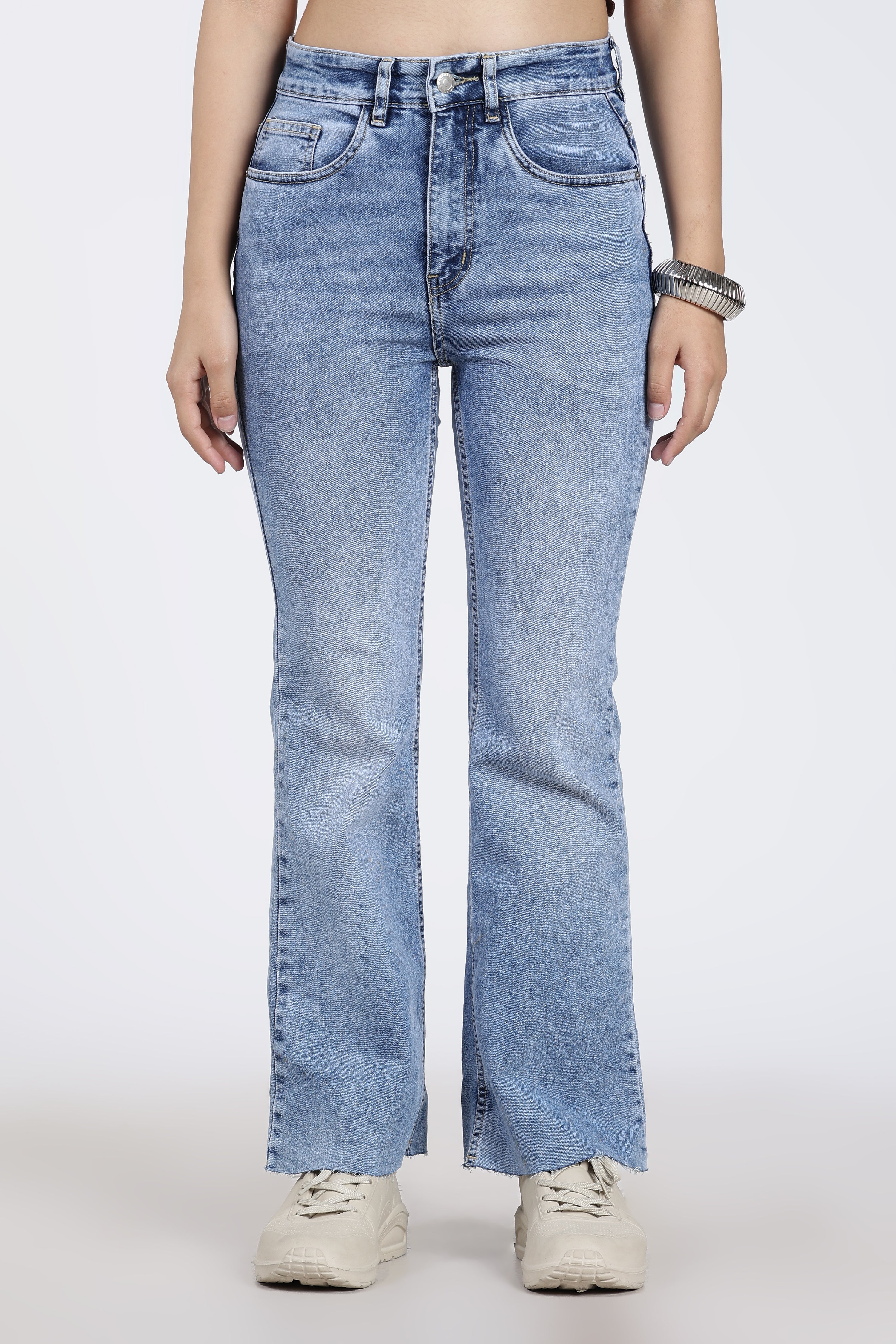 Light Blue 5 Pocketed Regular Fit Jeans
