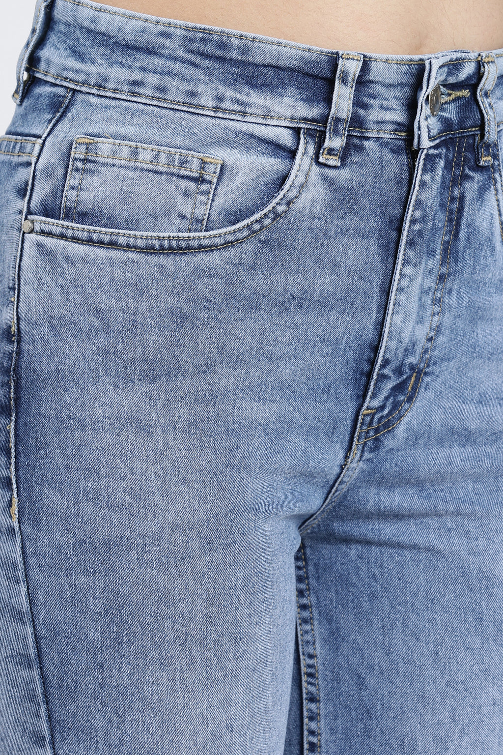 Light Blue 5 Pocketed Regular Fit Jeans