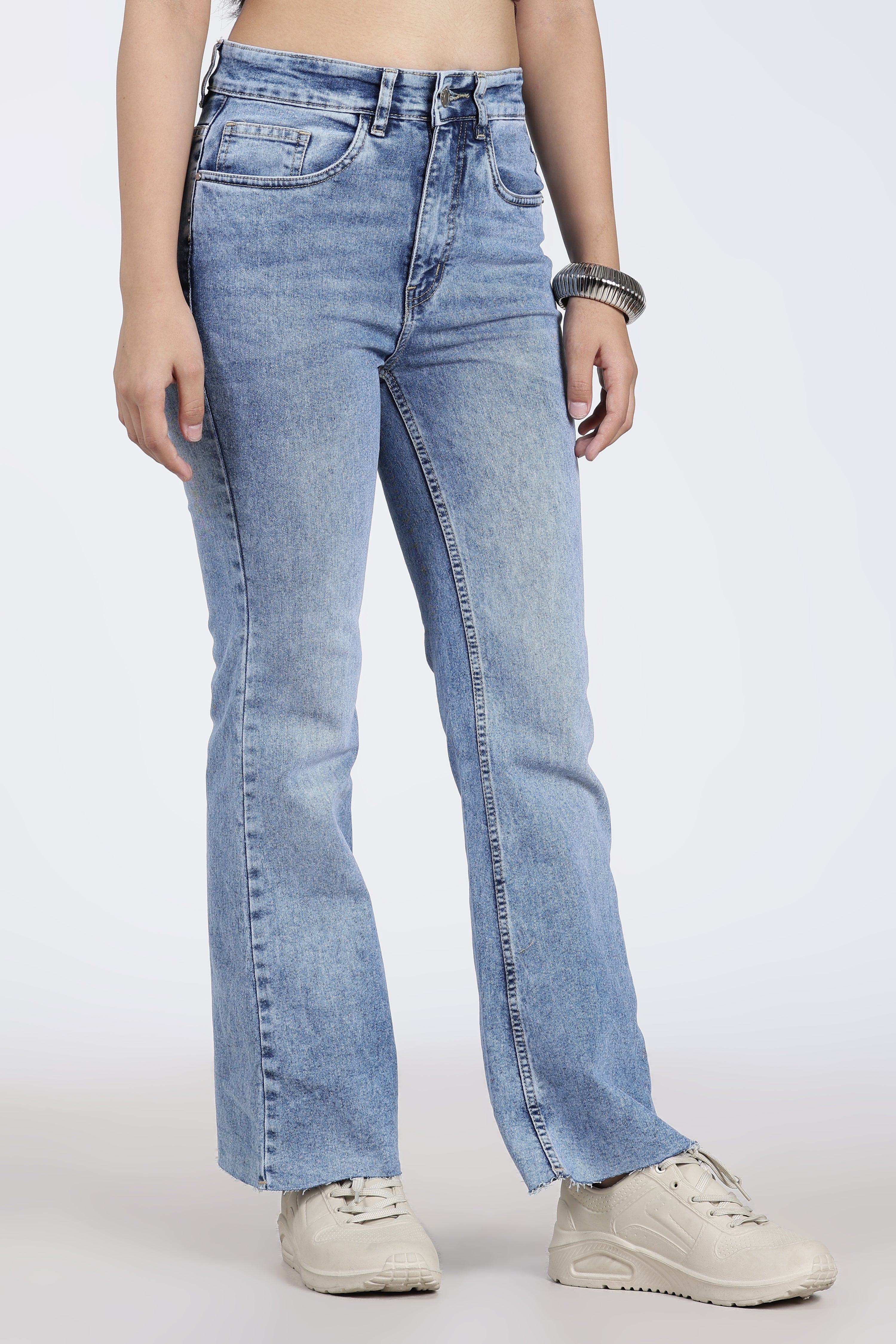 Light Blue 5 Pocketed Regular Fit Jeans