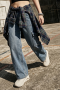 Blue 6 Pocketed Regular Fit Jeans