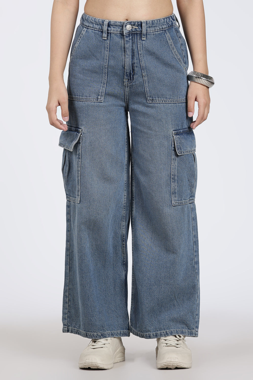Blue 6 Pocketed Regular Fit Jeans
