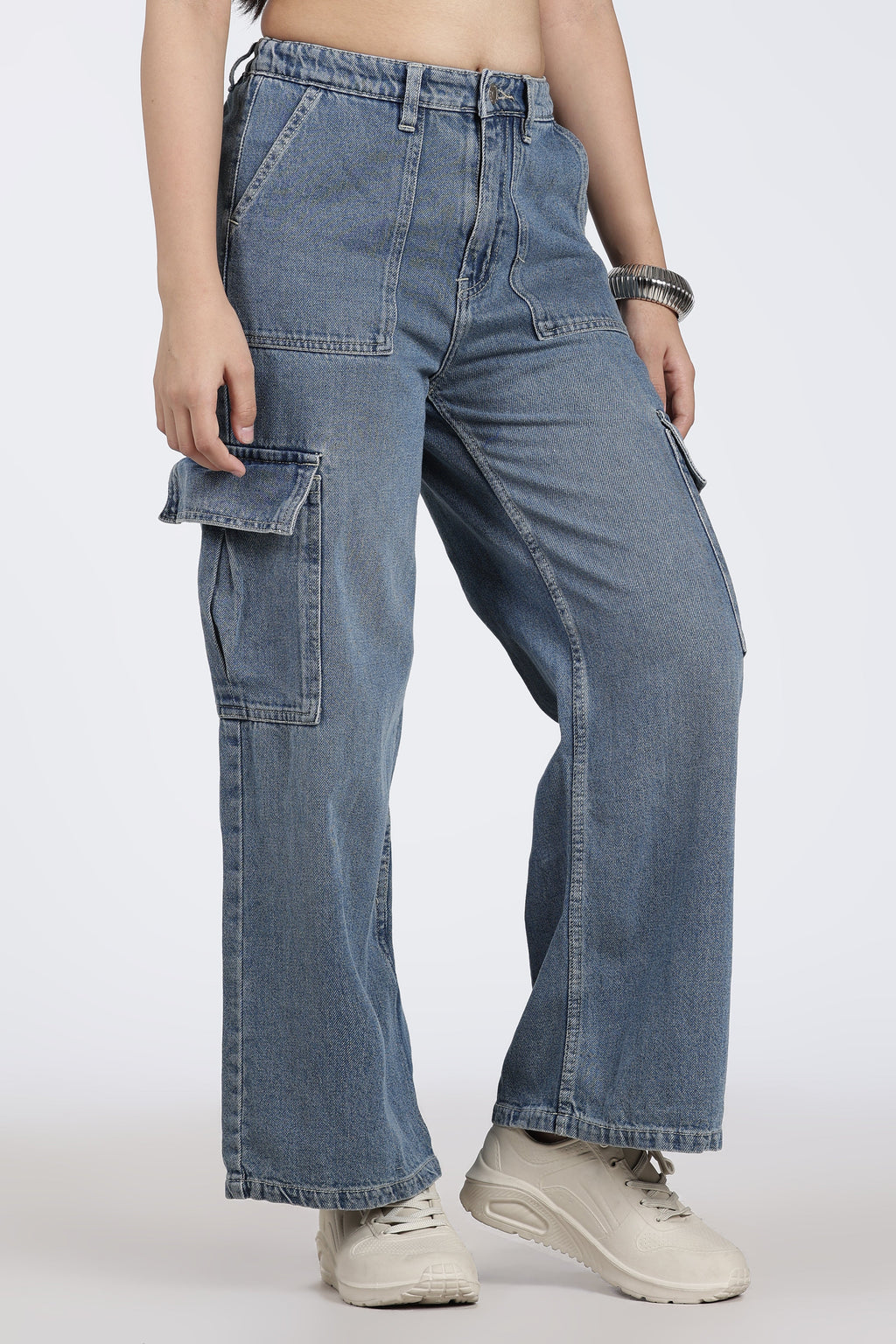 Blue 6 Pocketed Regular Fit Jeans