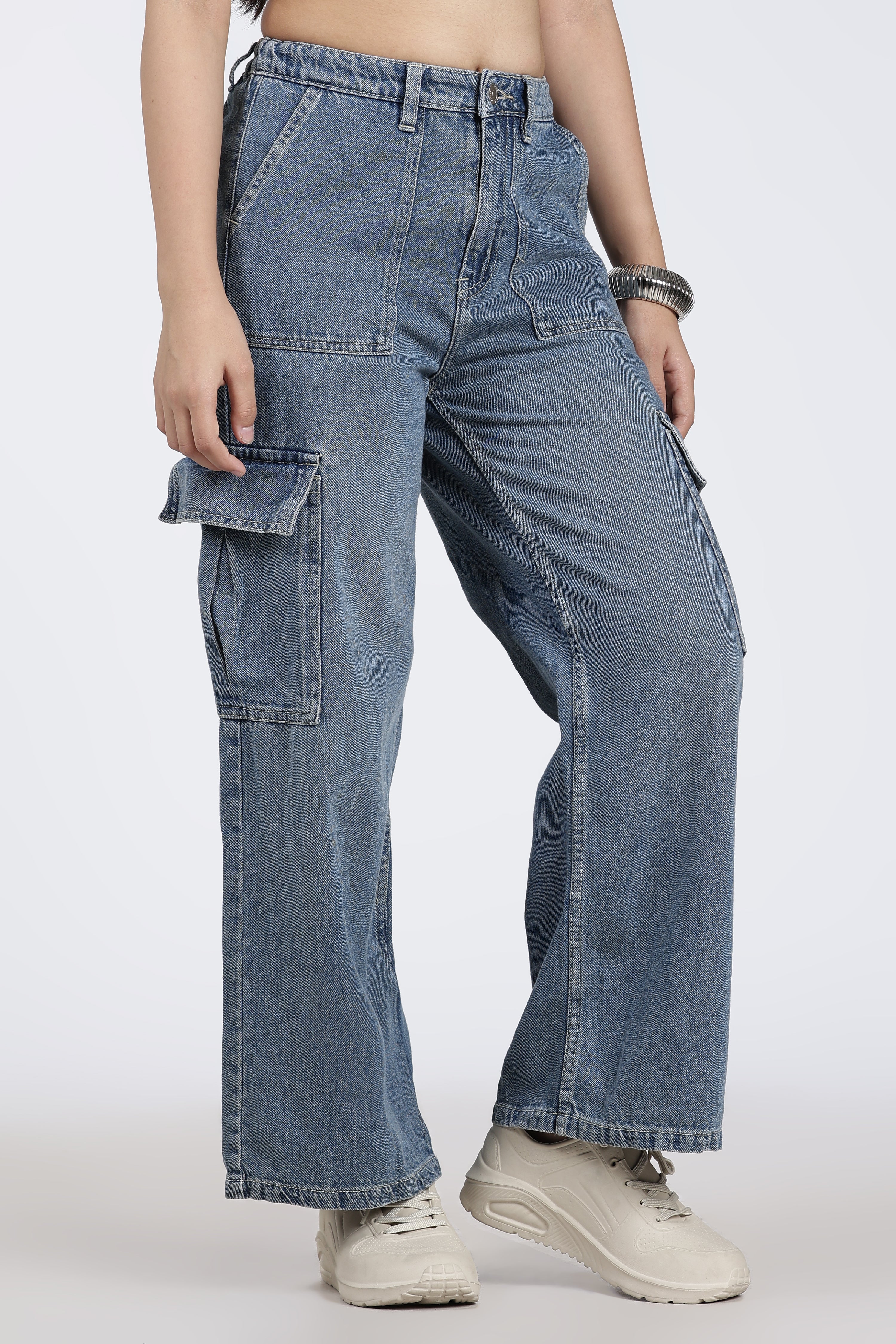 Blue 6 Pocketed Regular Fit Jeans