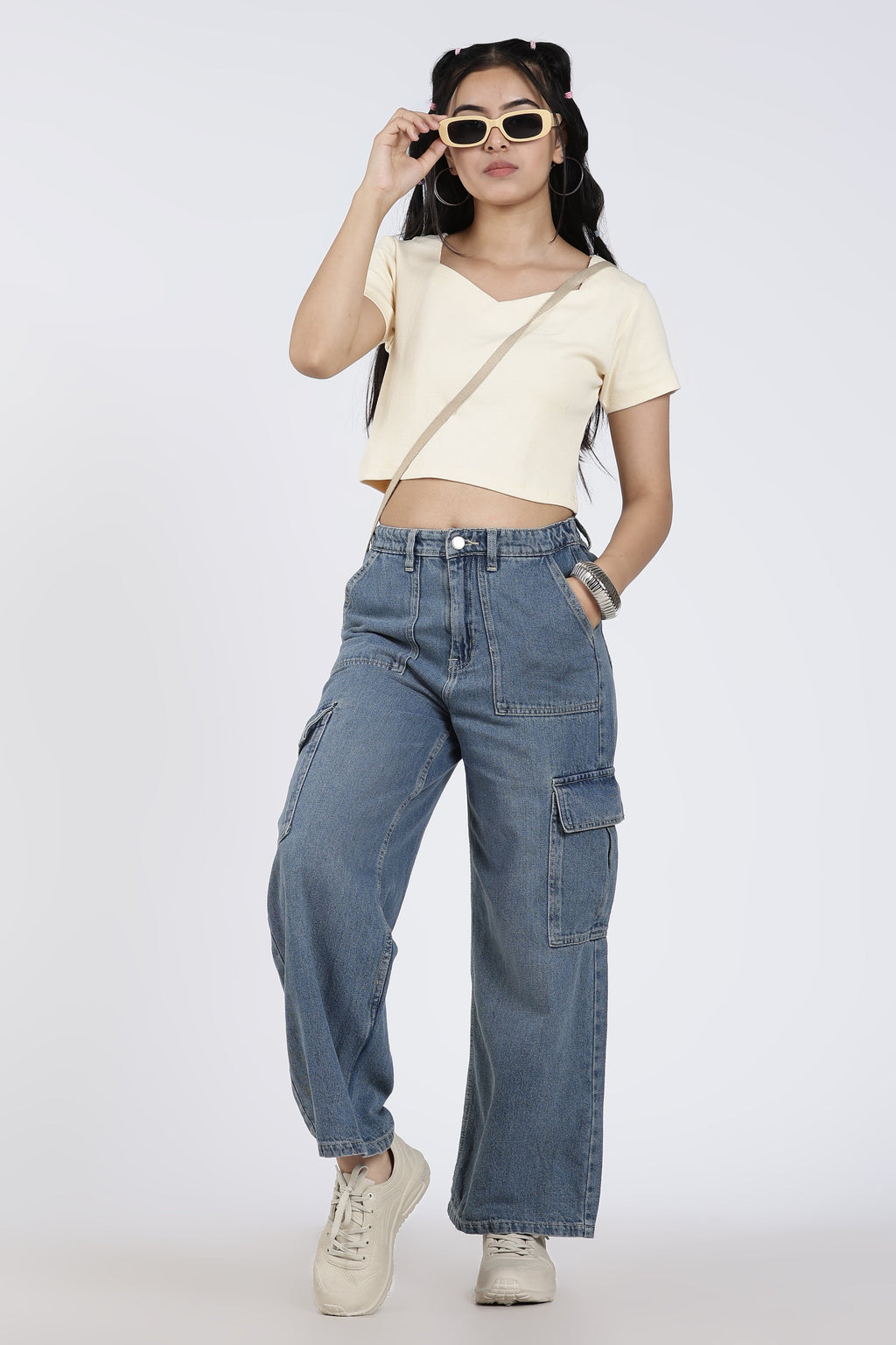 Blue 6 Pocketed Regular Fit Jeans