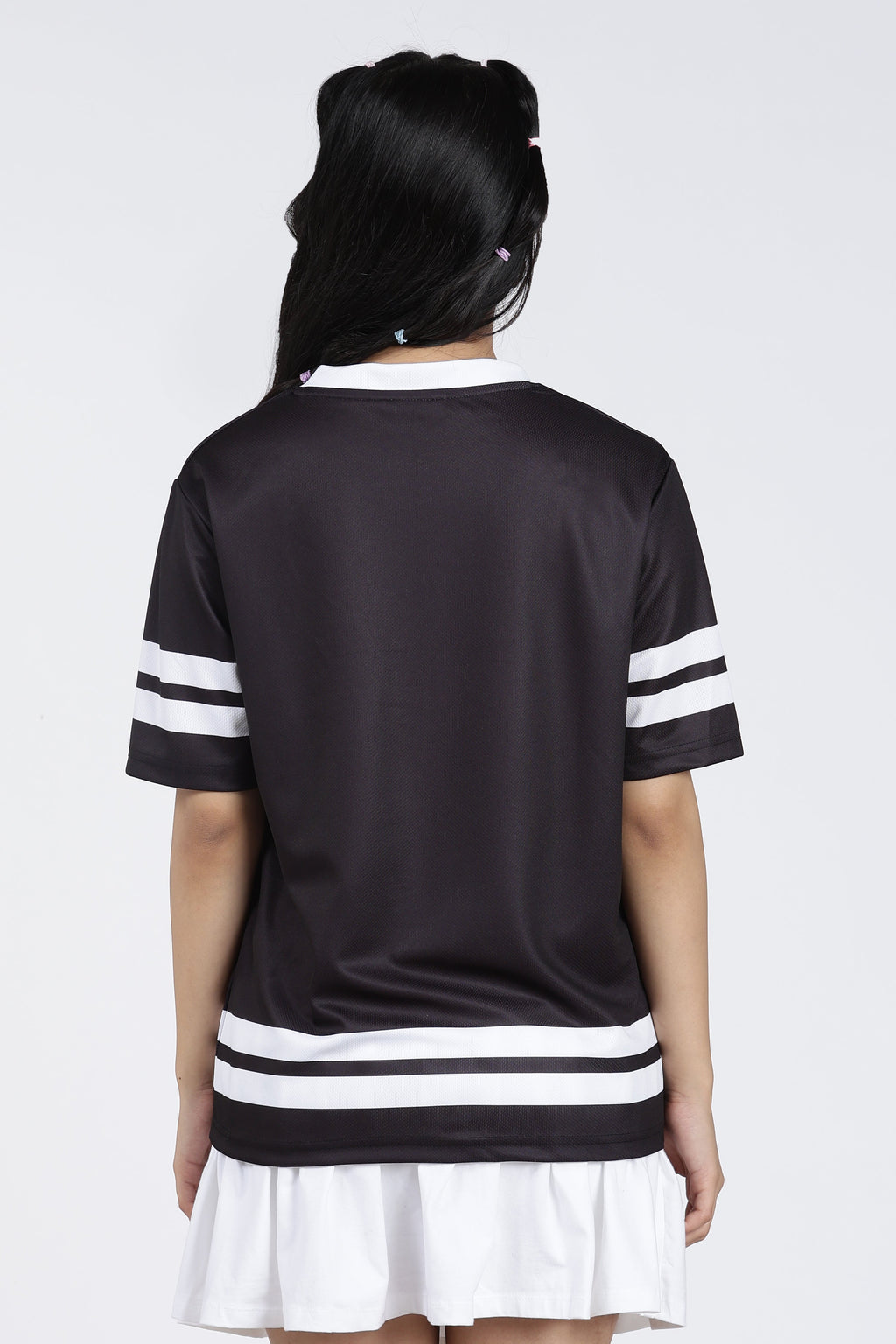 Black Numeric Regular Fit Sports T-Shirt