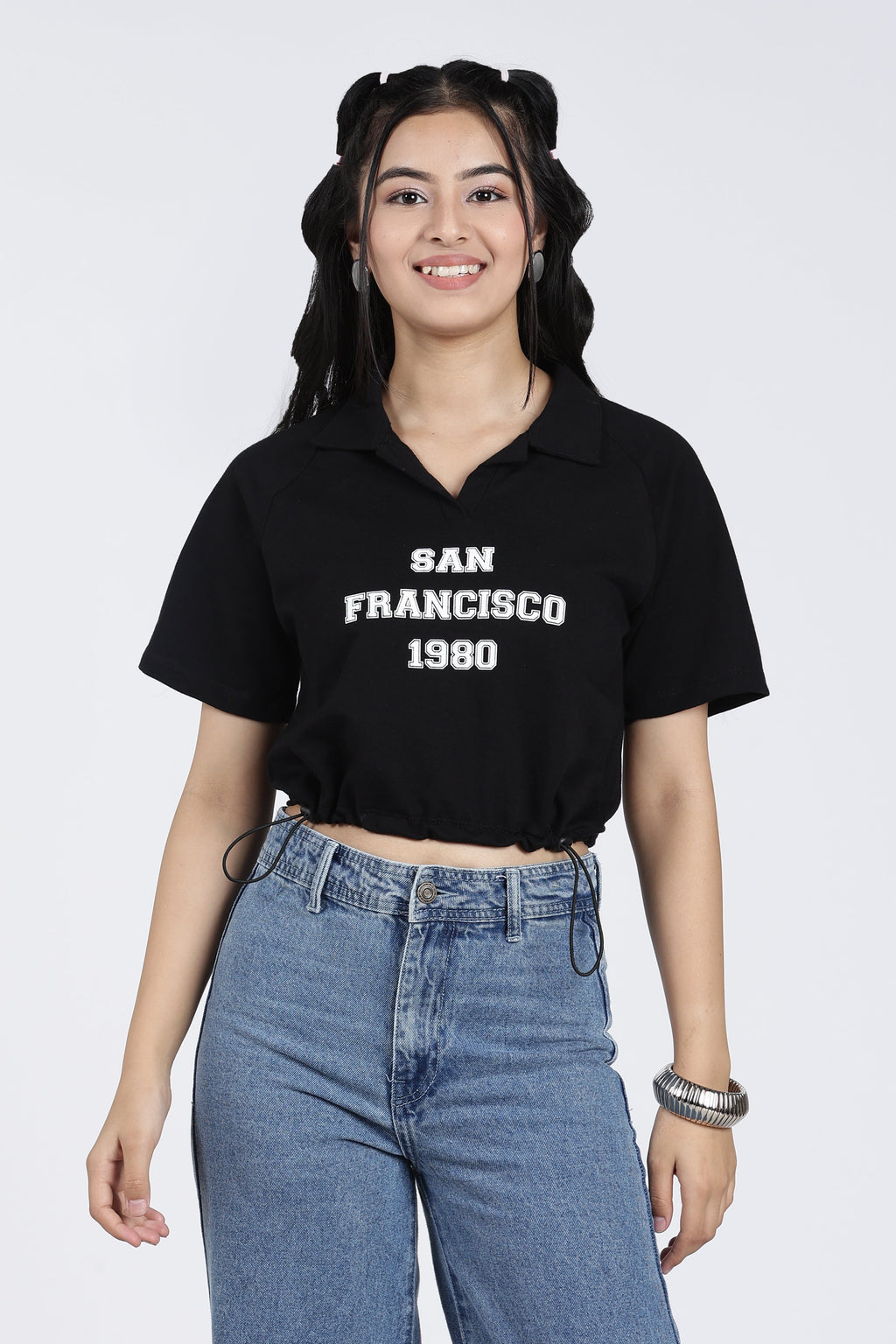 Black Raglan Sleeves Regular Fit Sports T-Shirt