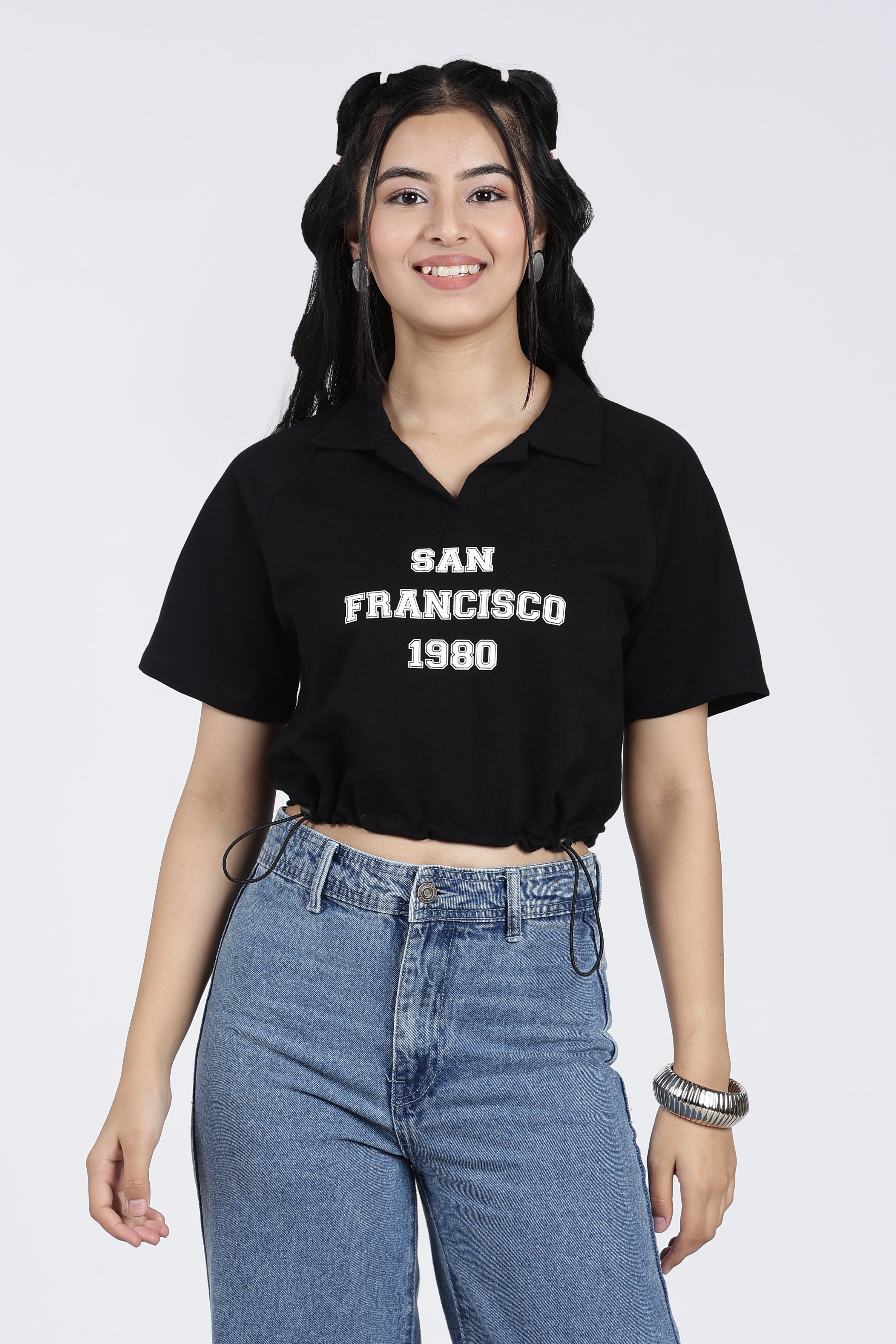 Black Raglan Sleeves Regular Fit Sports T-Shirt