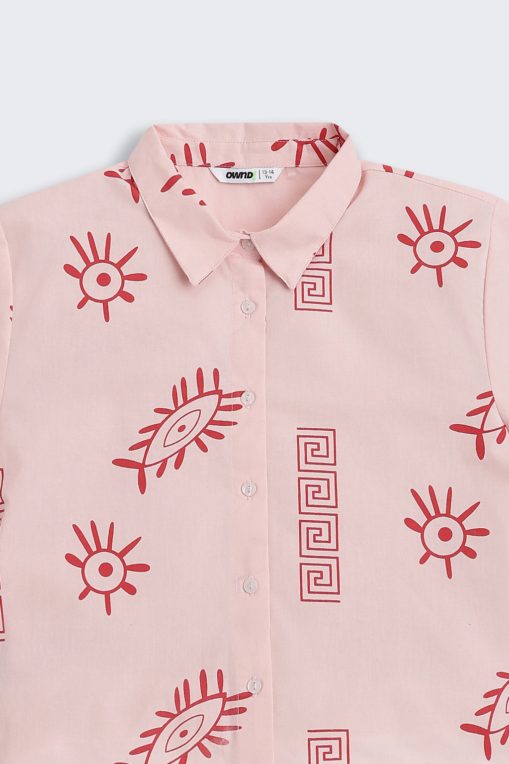 Pink Evil Eye All - Over Printed Regular Fit Co-ord Set