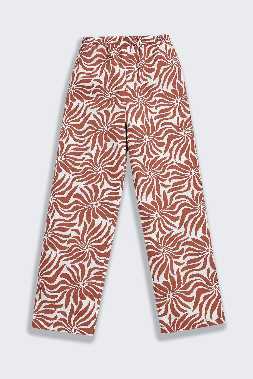 Brown Floral All - Over Printed Regular Fit Co-ord Set